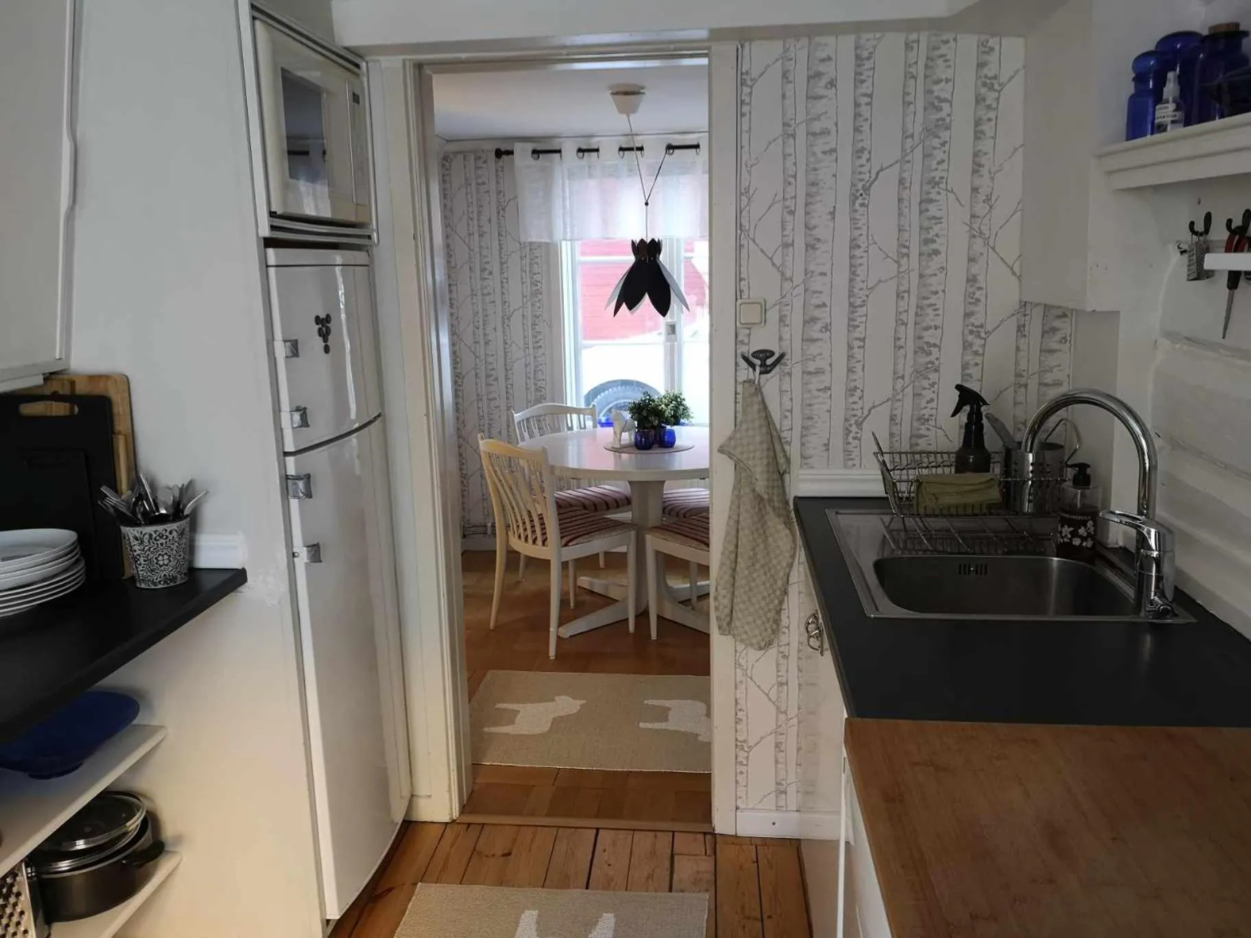 Kitchen or kitchenette in Kopparstugans Bed & Breakfast
