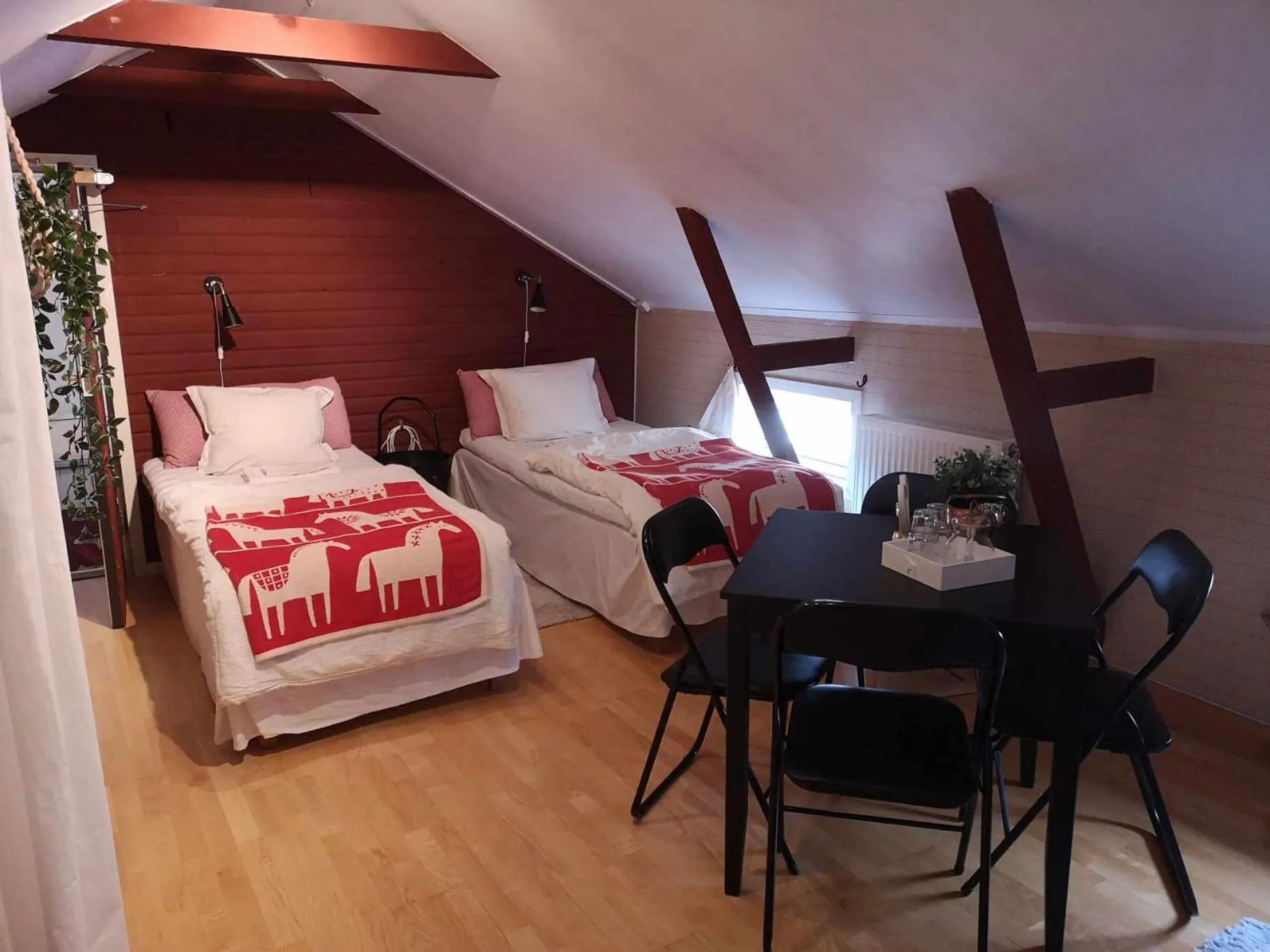 Bed in Kopparstugans Bed & Breakfast