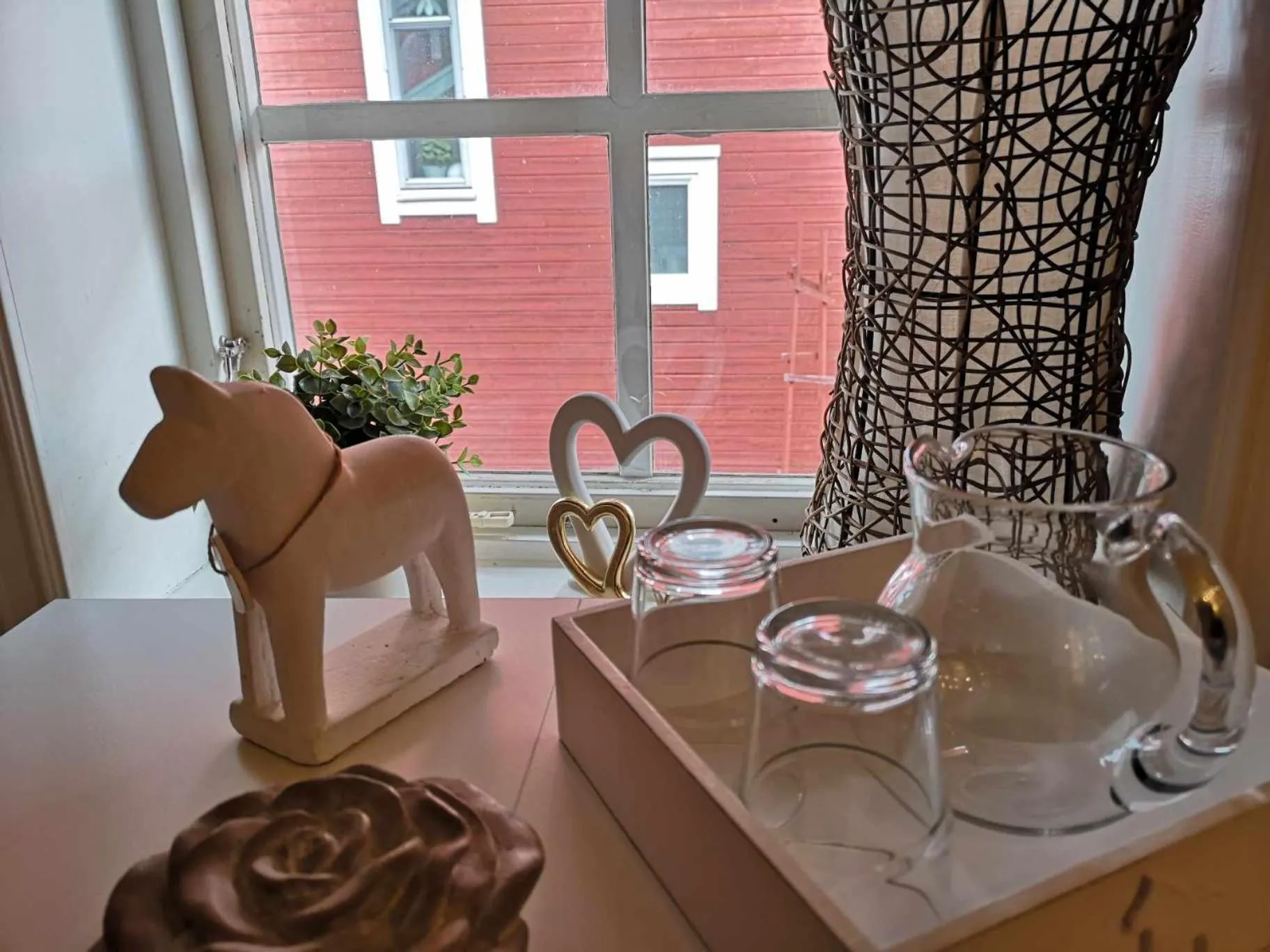 Decorative detail in Kopparstugans Bed & Breakfast