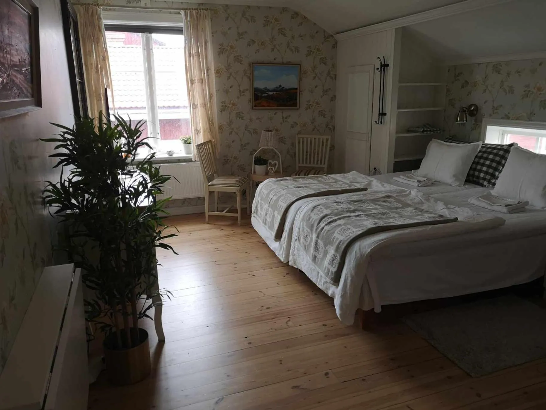 Bed in Kopparstugans Bed & Breakfast