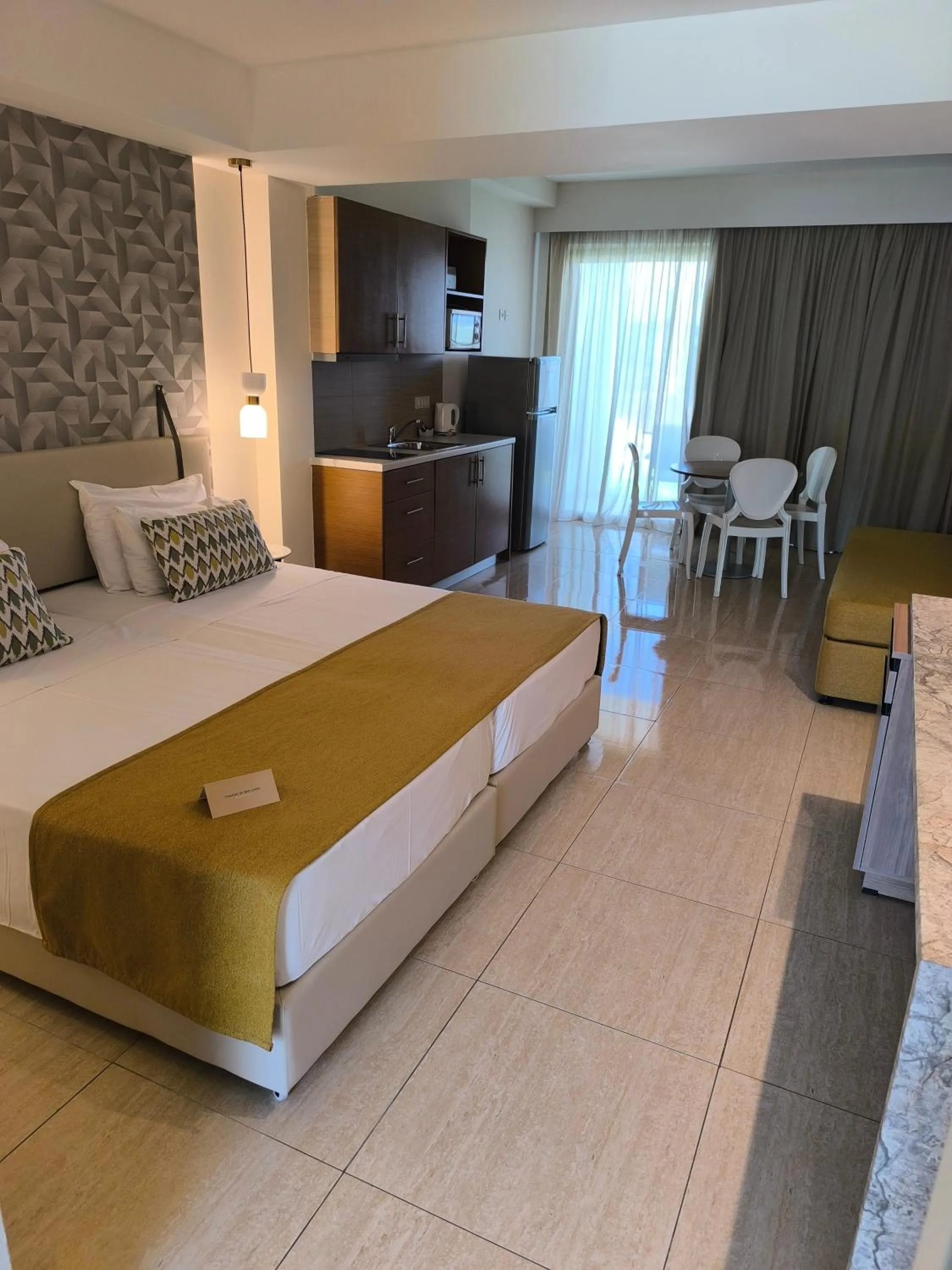 Bed in Asterias Beach Resort