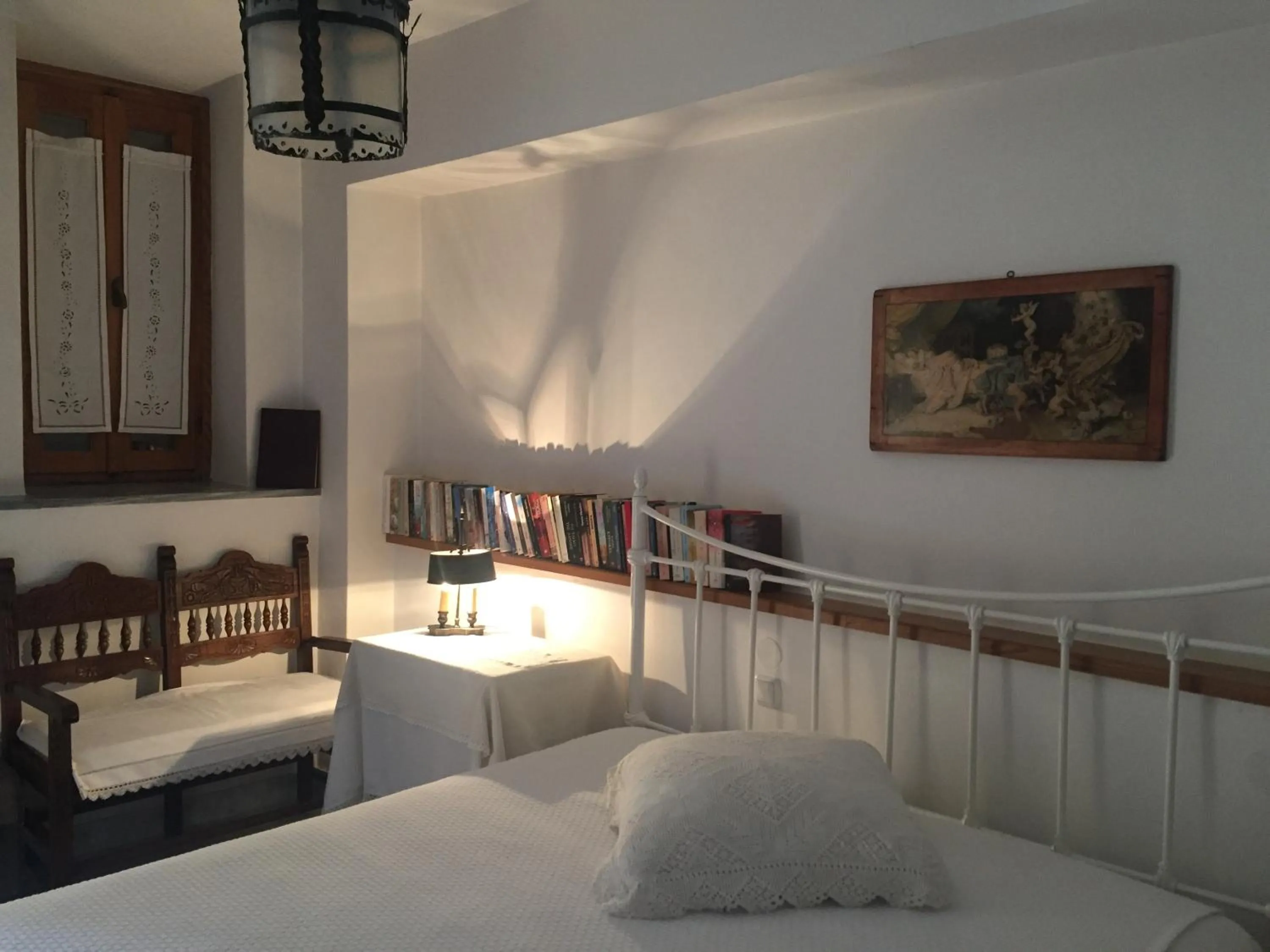 Bed in Stephania's Stone House