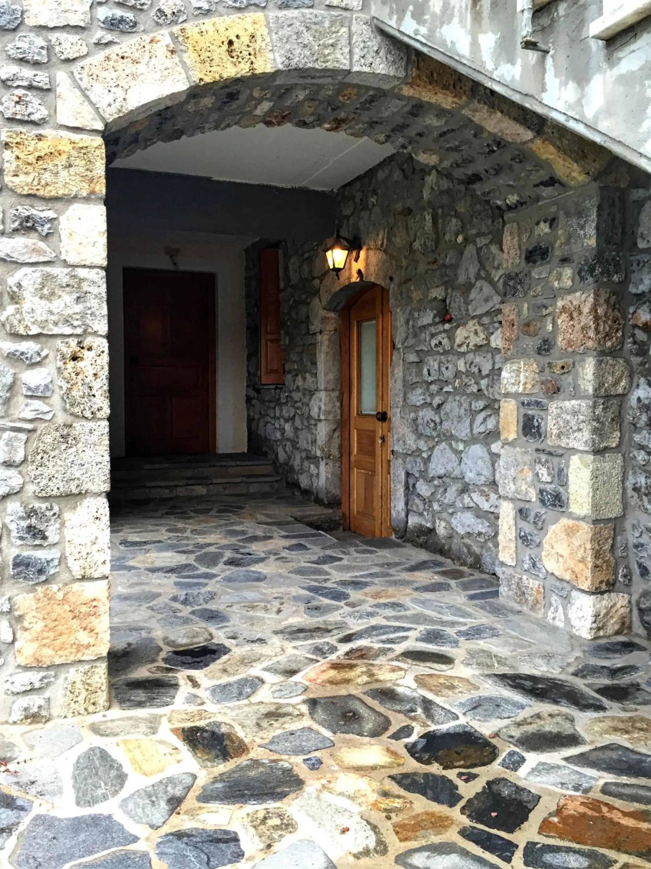 Patio in Stephania's Stone House