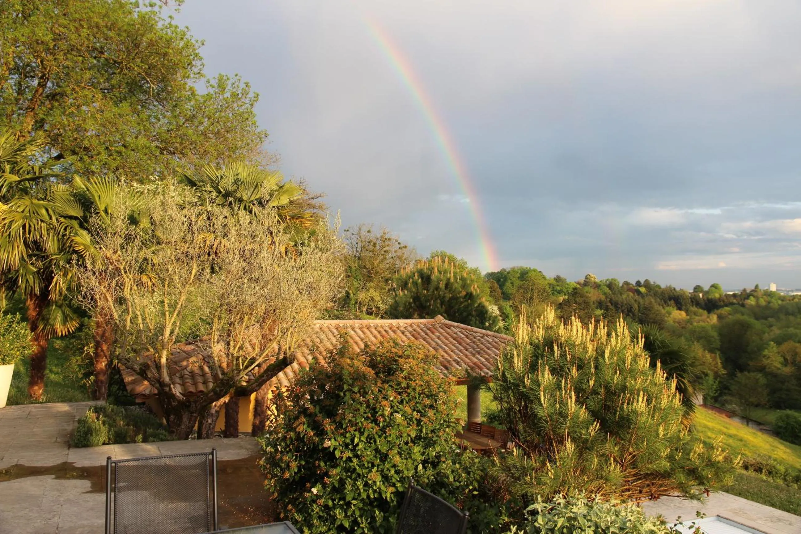 Garden view in Le Vallon de Saint André