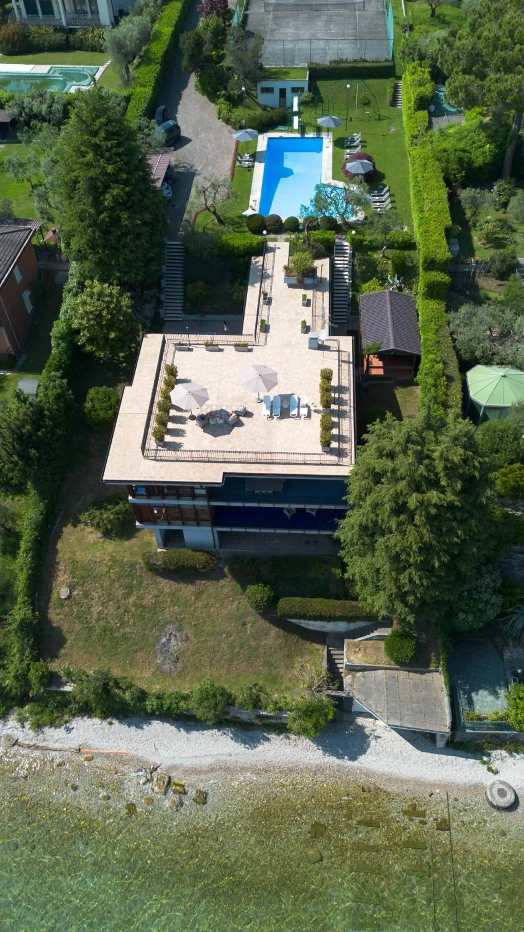 Property building in Holiday Garda Villa Dolcelago Lake Front