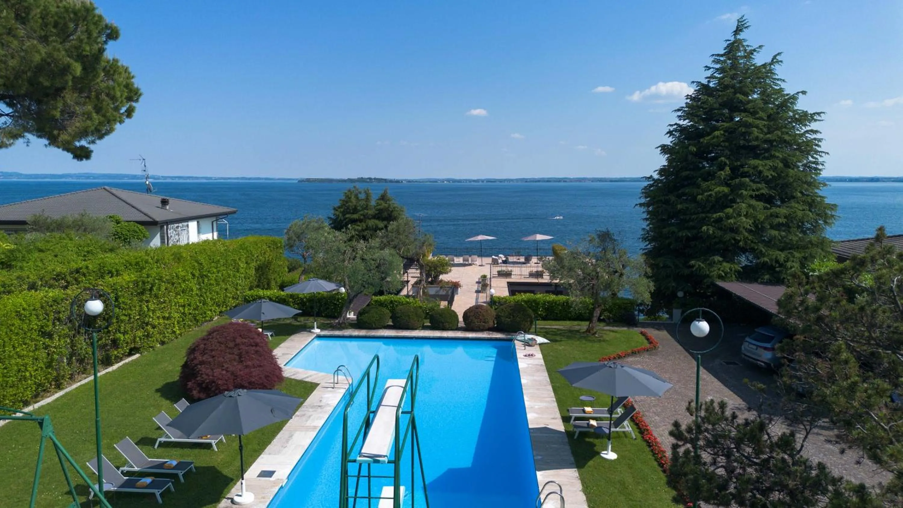 Lake view in Holiday Garda Villa Dolcelago Lake Front