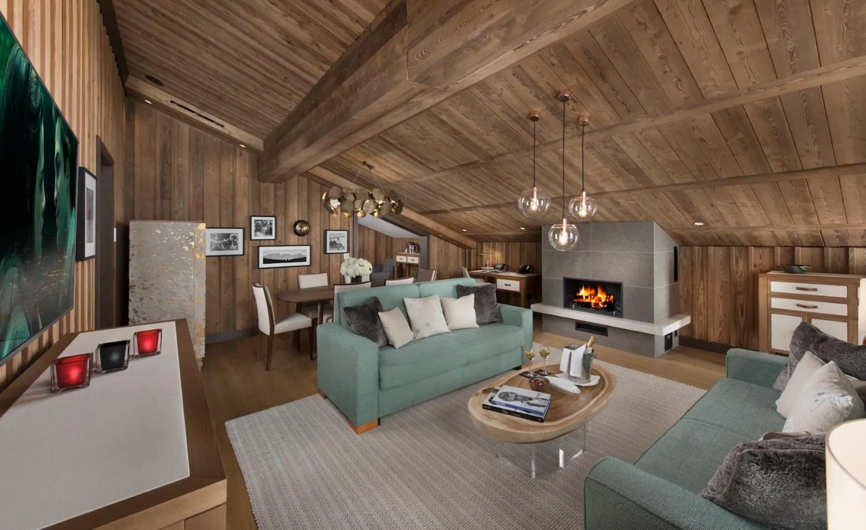 Living room in Hôtel Barrière Les Neiges Courchevel