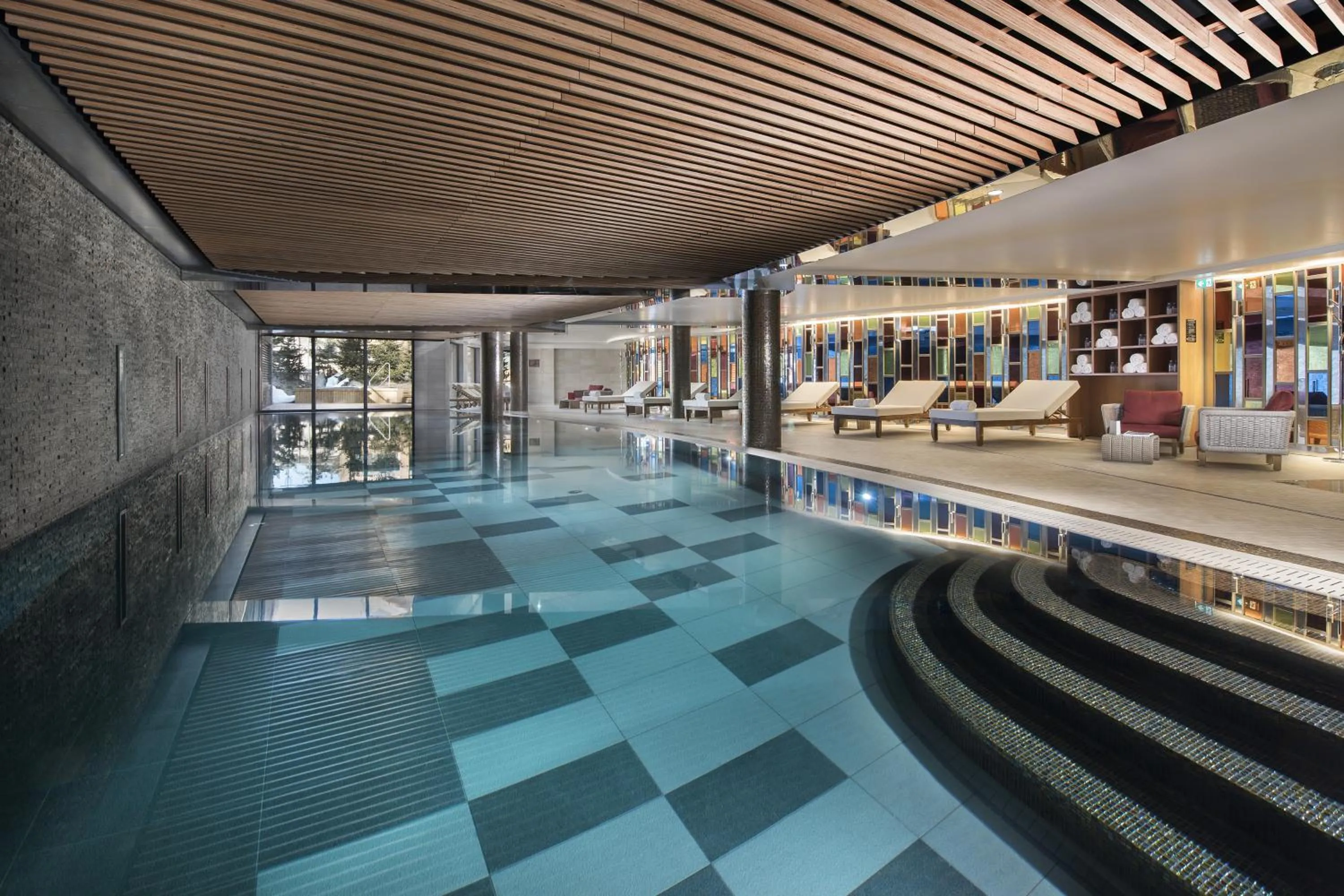 Swimming pool in Hôtel Barrière Les Neiges Courchevel