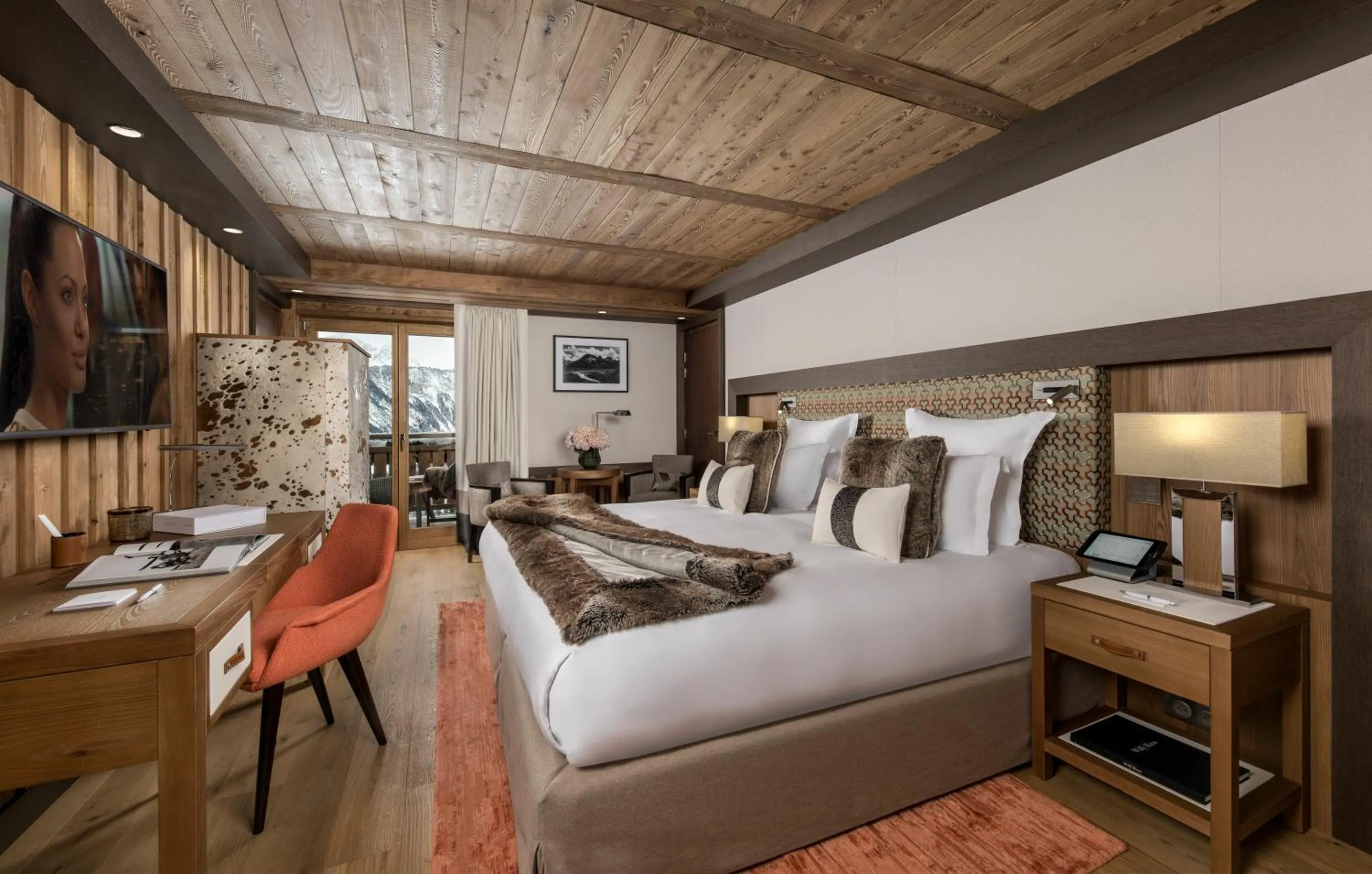 Photo of the whole room, Bed in Hôtel Barrière Les Neiges Courchevel