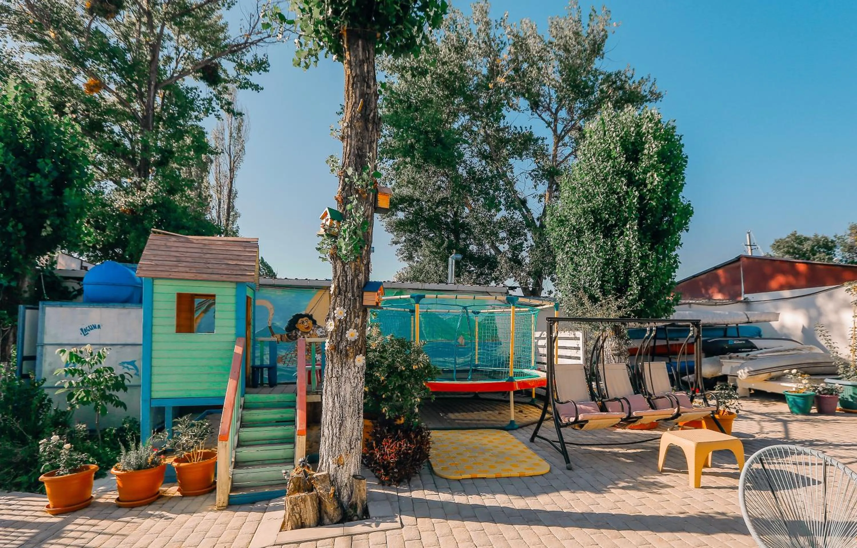 Children play ground in Laguna Beach Club Bazaleti Lake