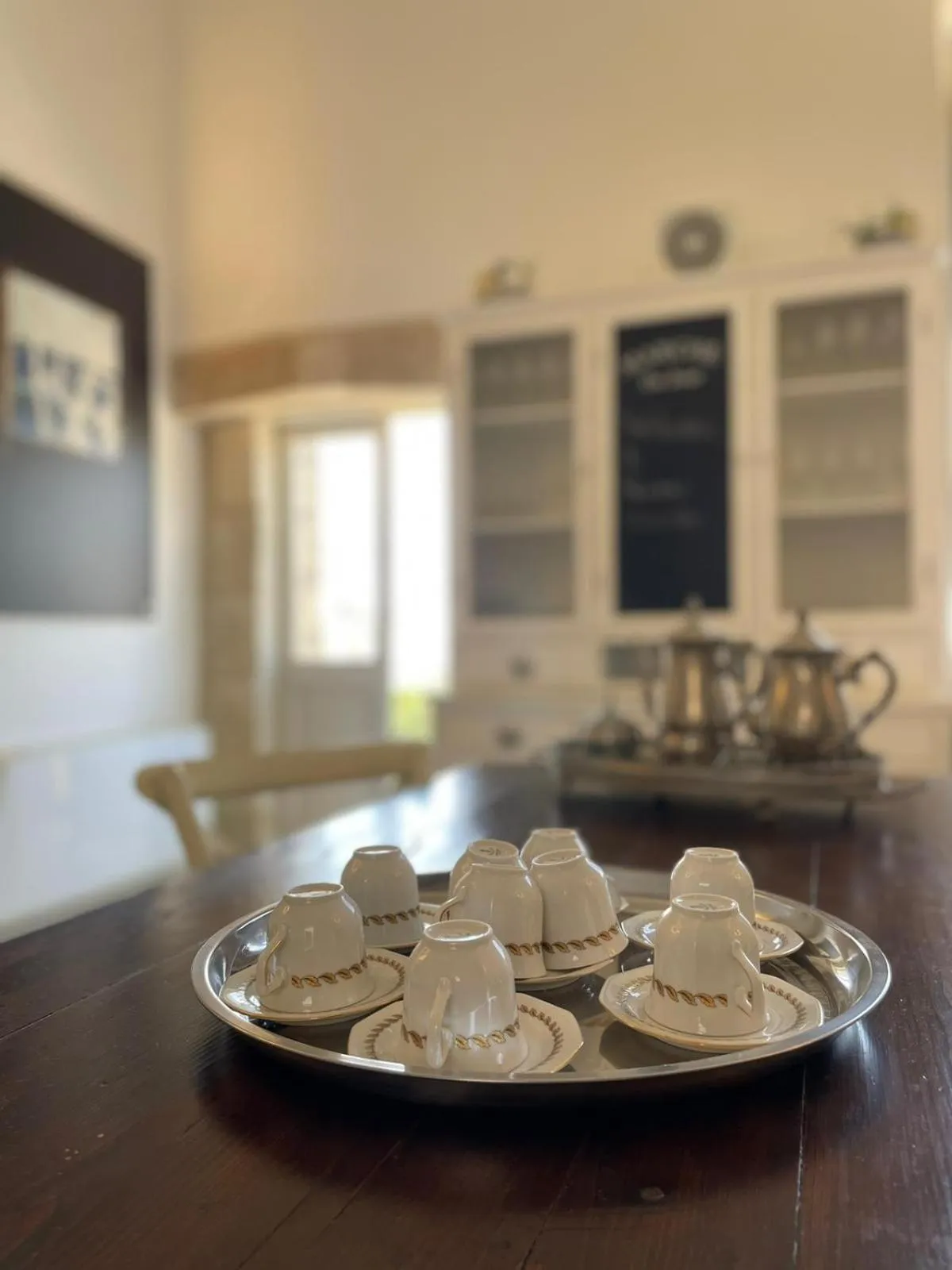 Communal lounge/ TV room in Palazzo Mandurino luxury relais