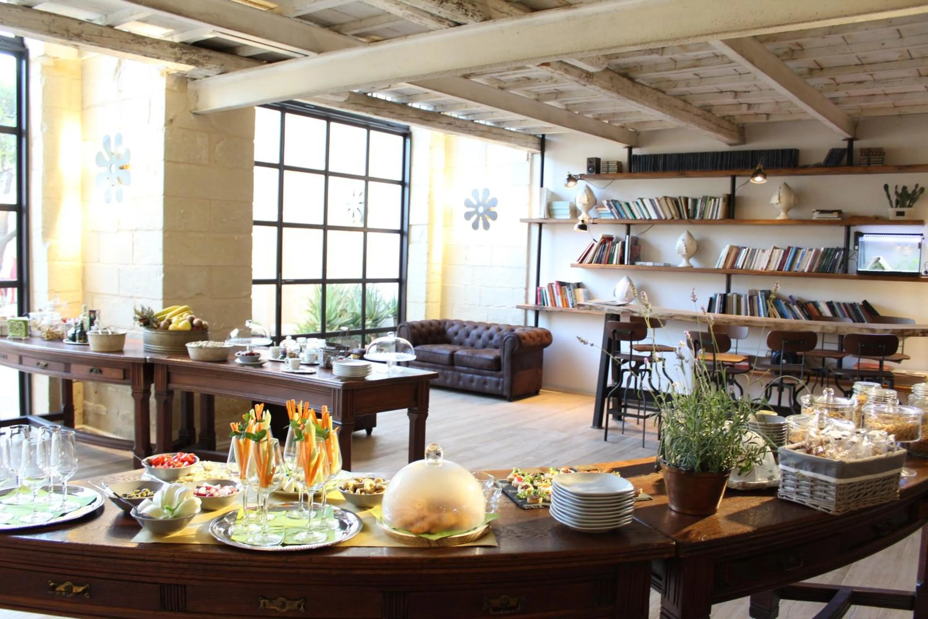 Buffet breakfast in Palazzo Mandurino luxury relais