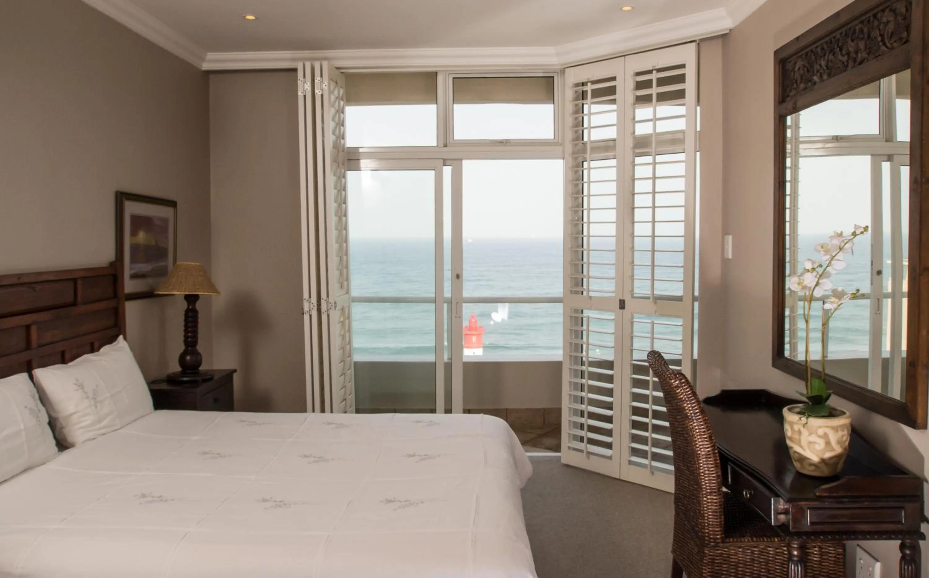 Patio, Bed in 702 Oyster Rock - by Stay in Umhlanga