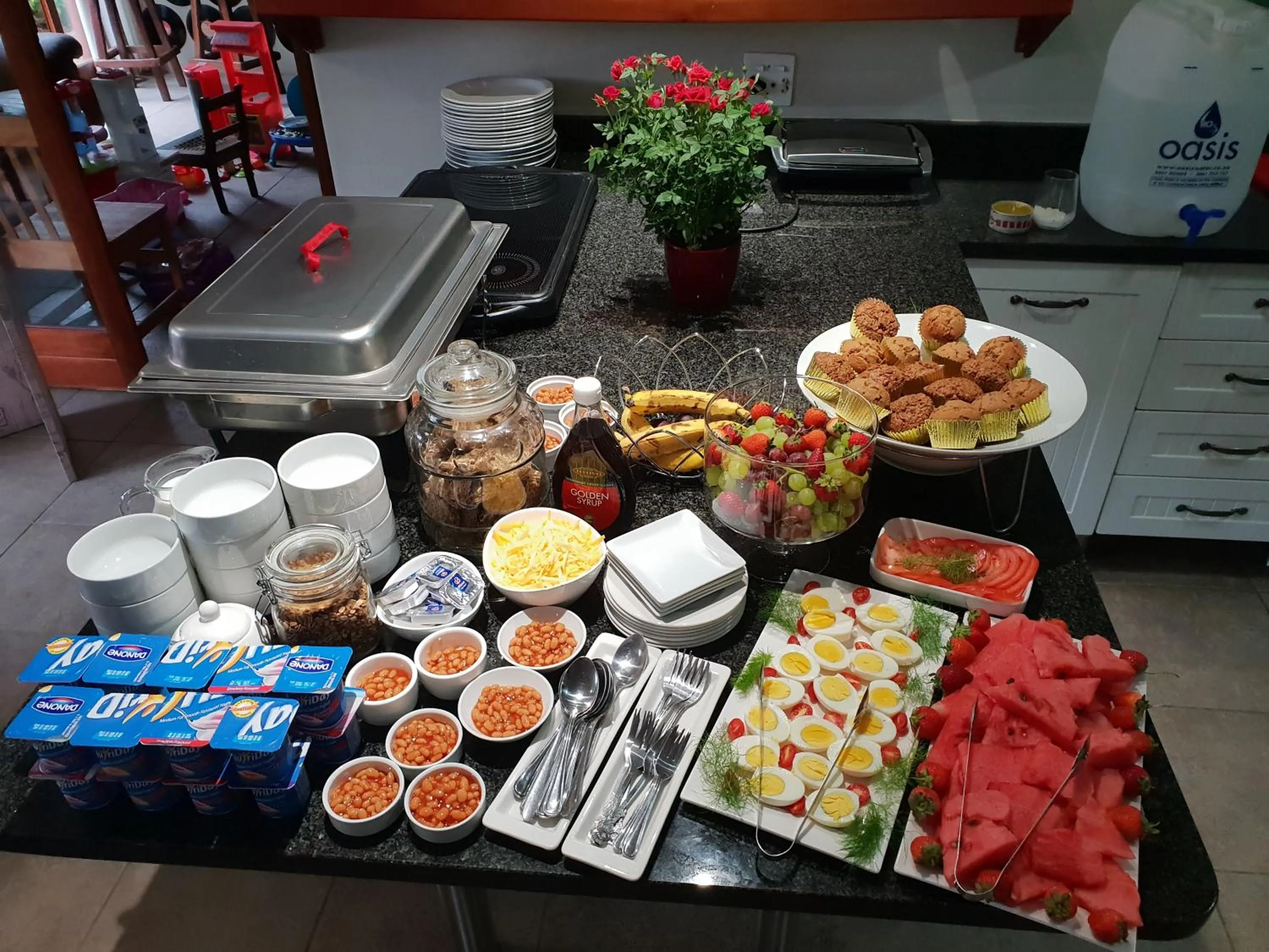 Buffet breakfast in Dilisca Guesthouse