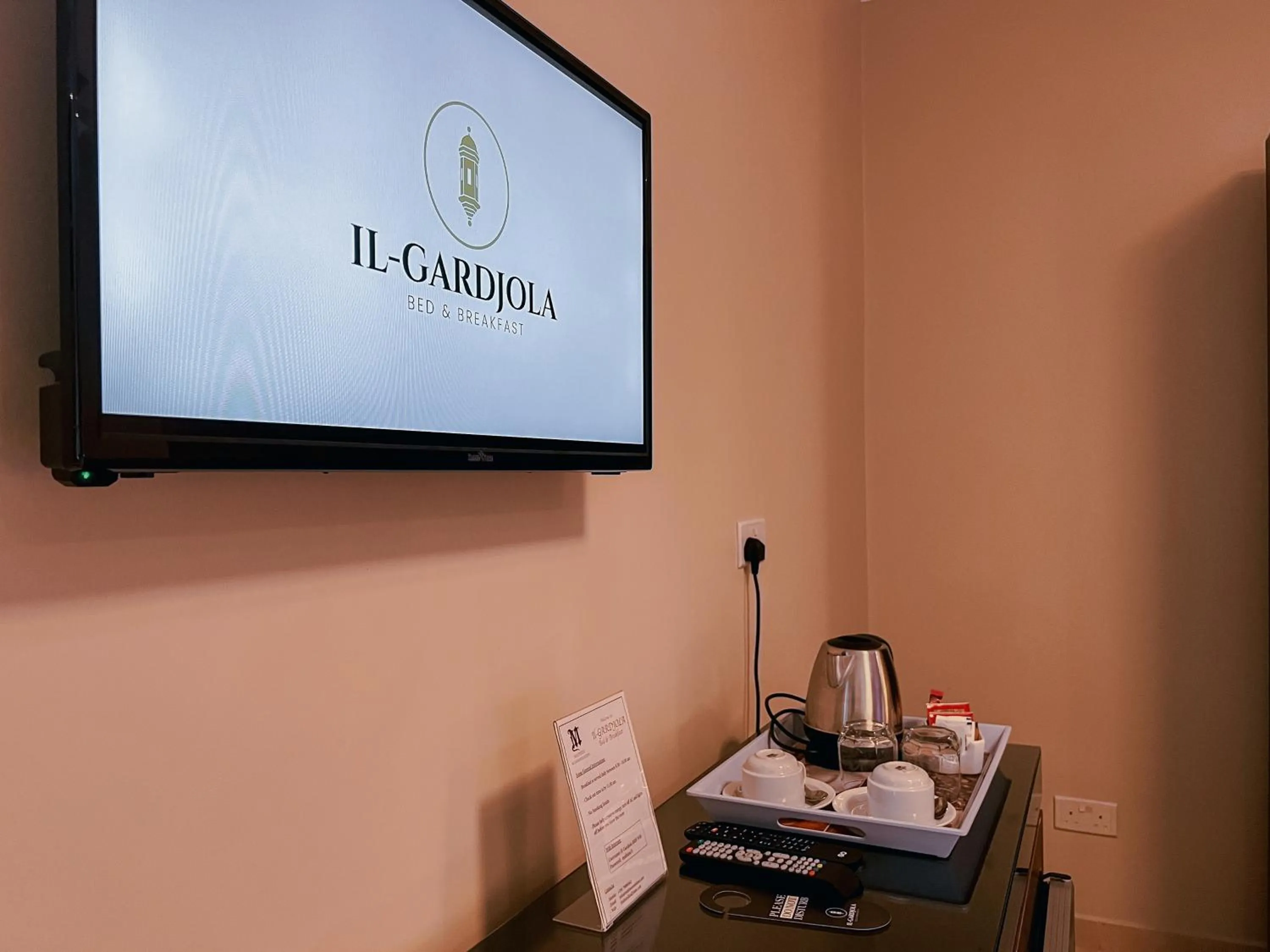 TV and multimedia in IL-Gardjola Bed and Breakfast