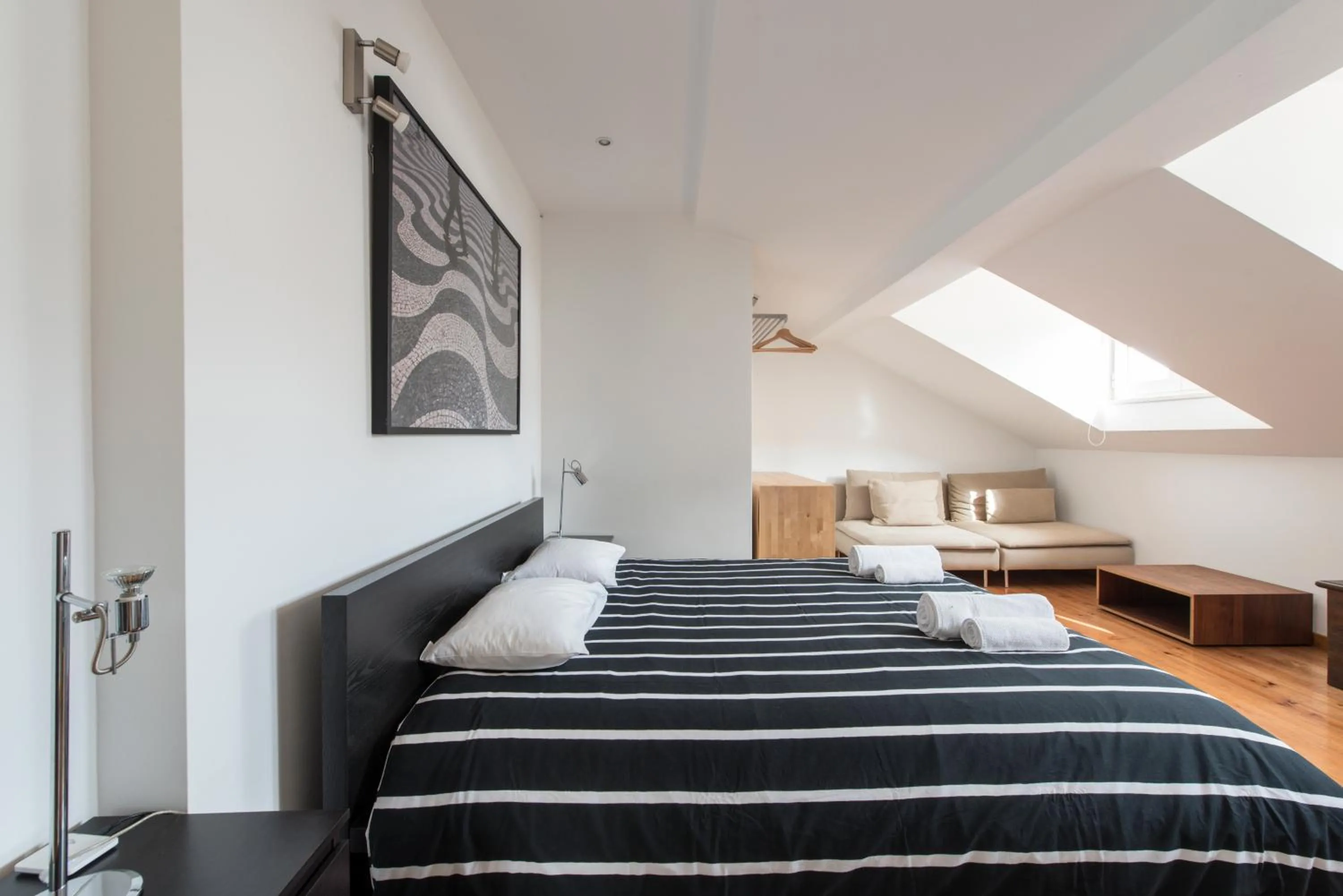 Bedroom, Bed in Cozy apartment in Bairro Alto