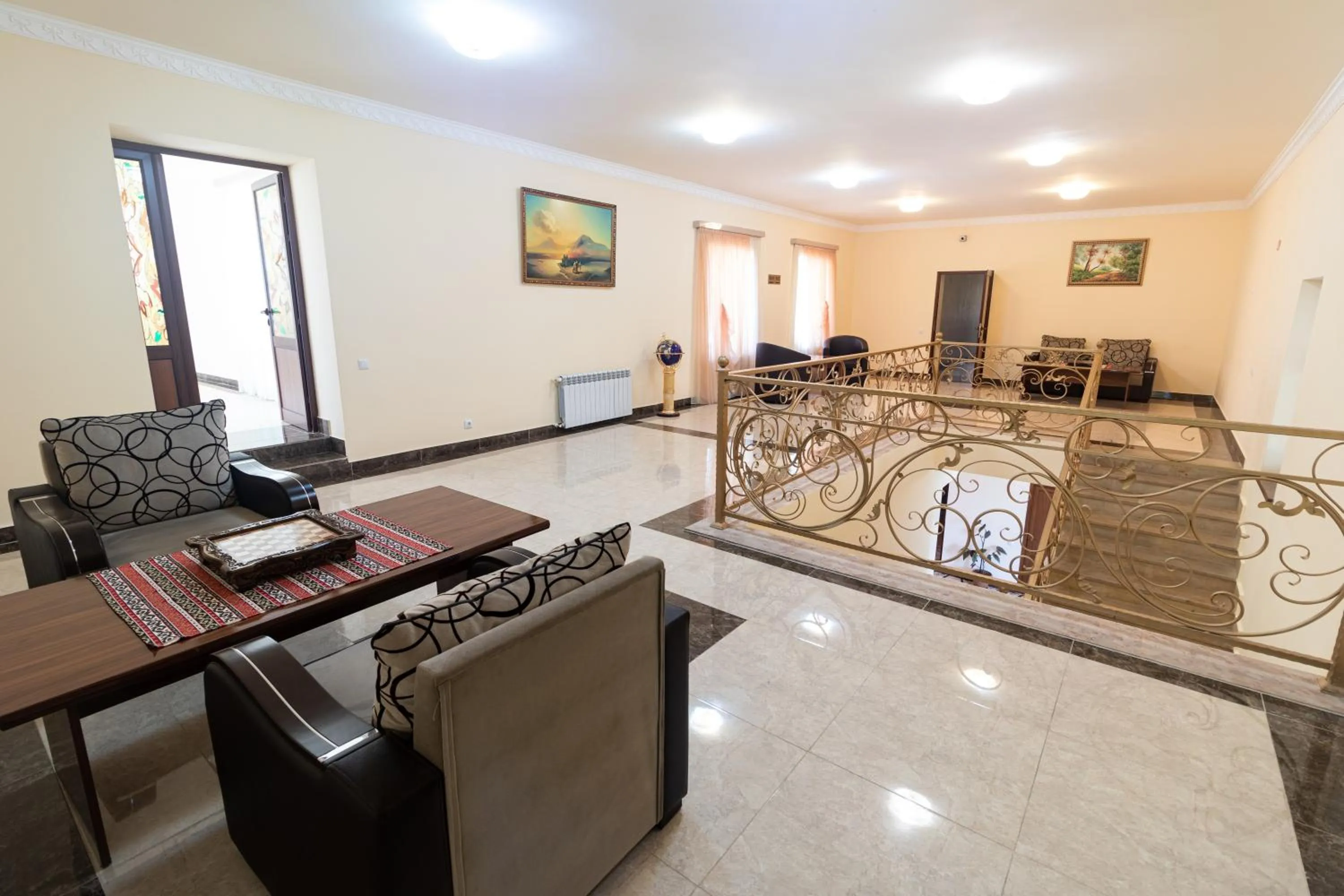 Seating area in Aragats Hotel