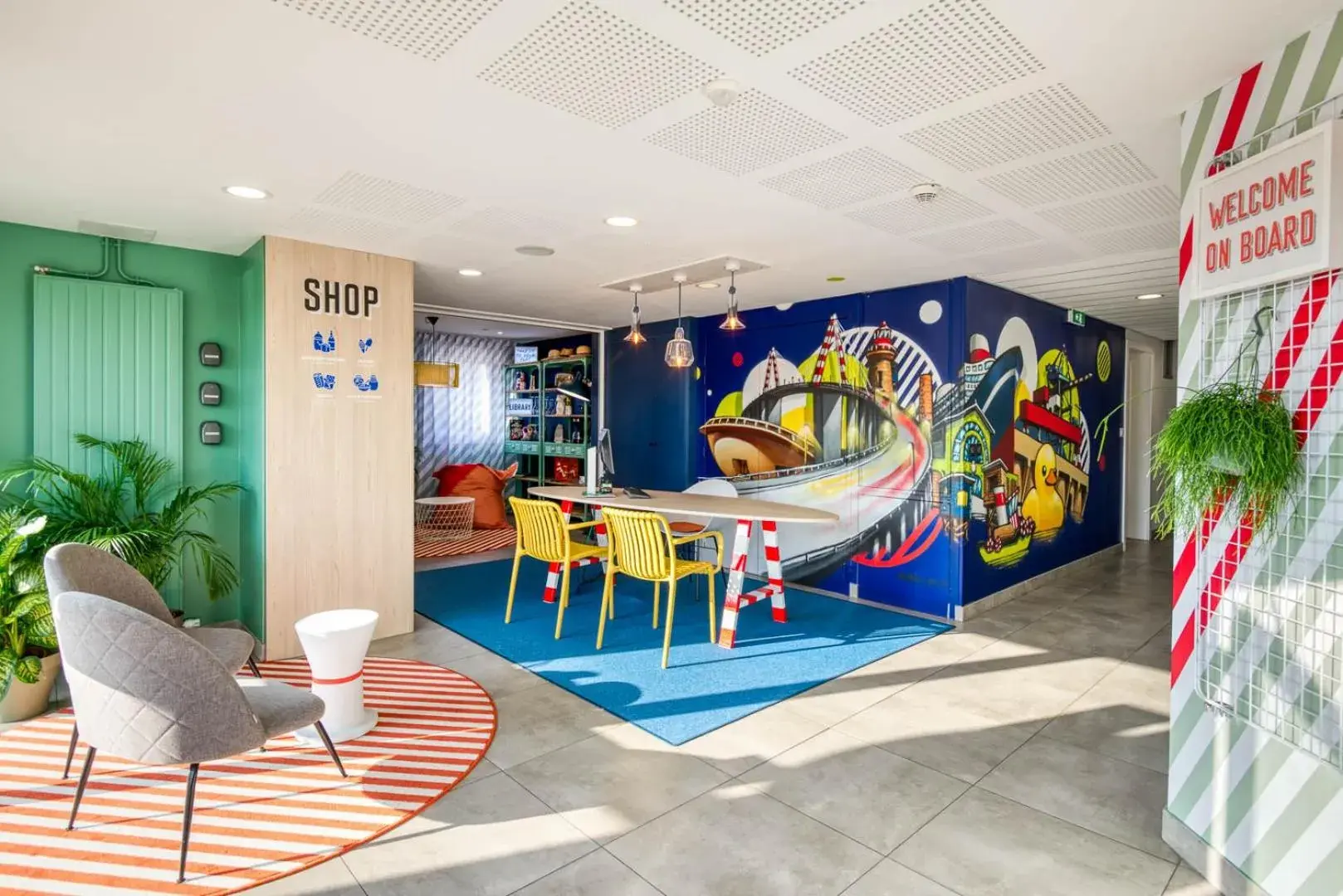 Lobby or reception in Aparthotel Adagio Access Saint Nazaire Lobby or reception in Aparthotel Adagio Access Saint Nazaire