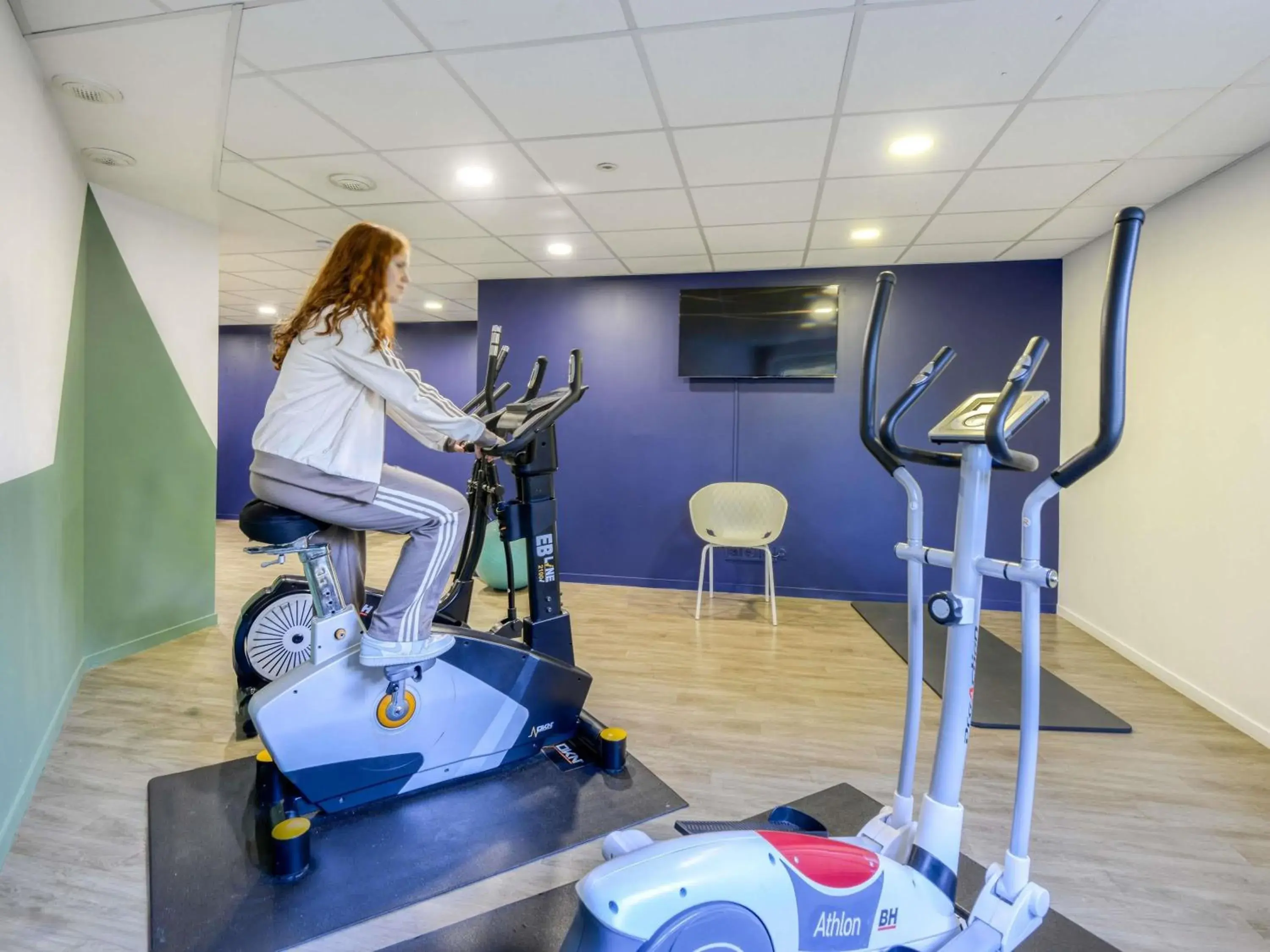 Fitness centre/facilities in Aparthotel Adagio Access Saint Nazaire Fitness centre/facilities in Aparthotel Adagio Access Saint Nazaire