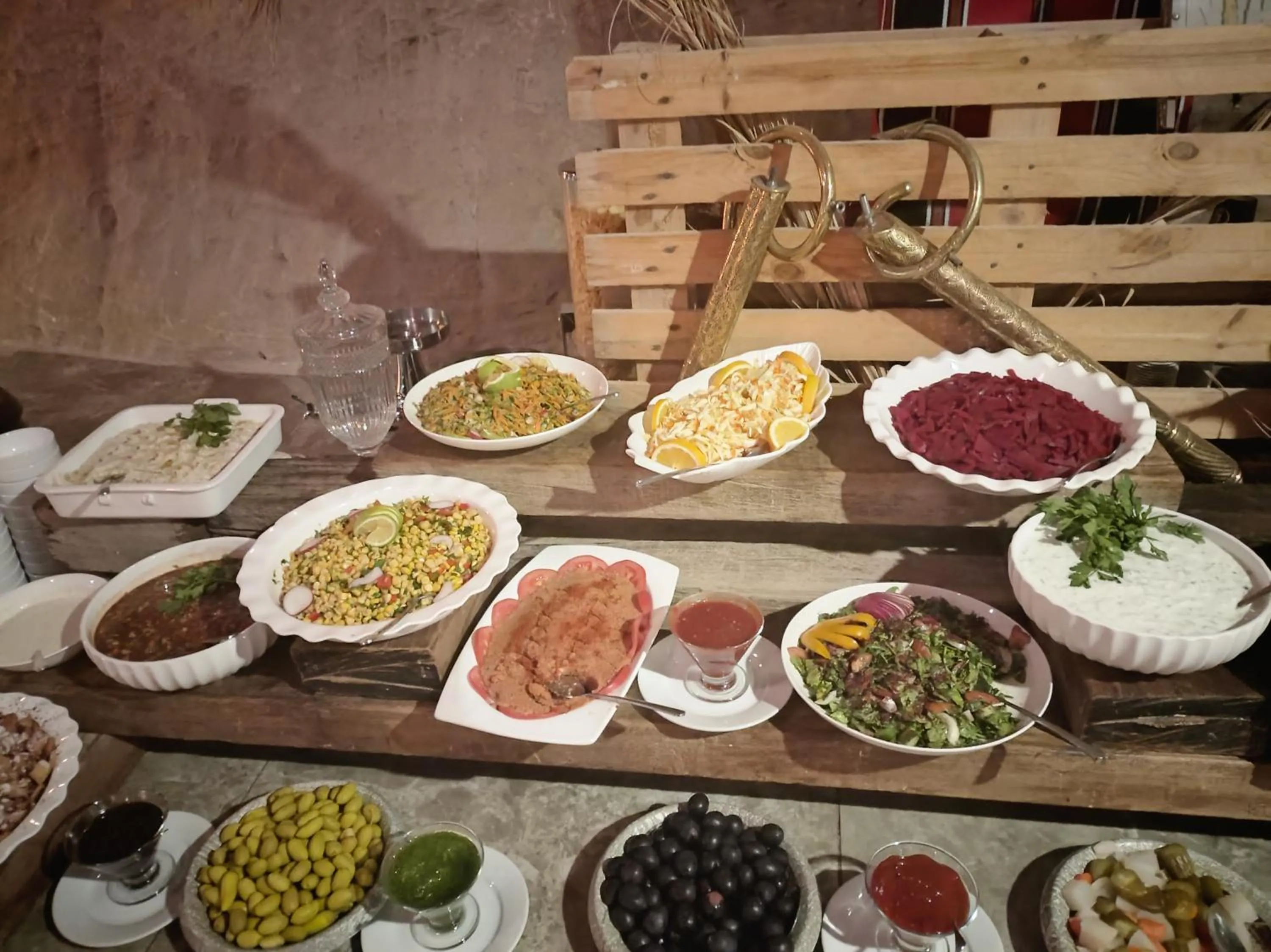 Food in Little Petra Bedouin Camp
