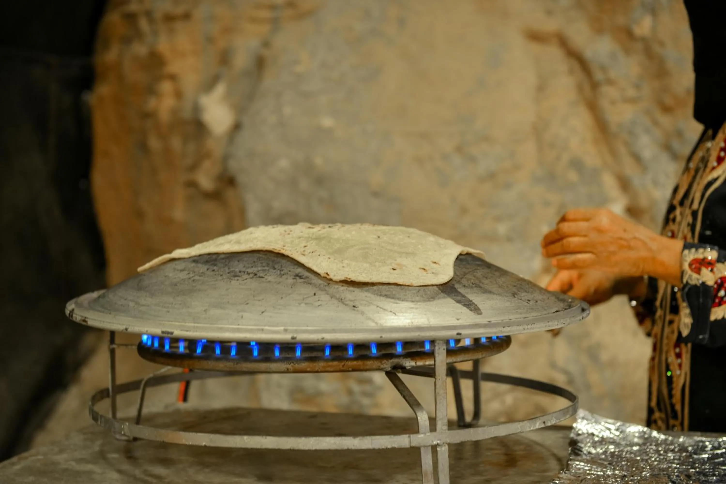 BBQ facilities in Little Petra Bedouin Camp