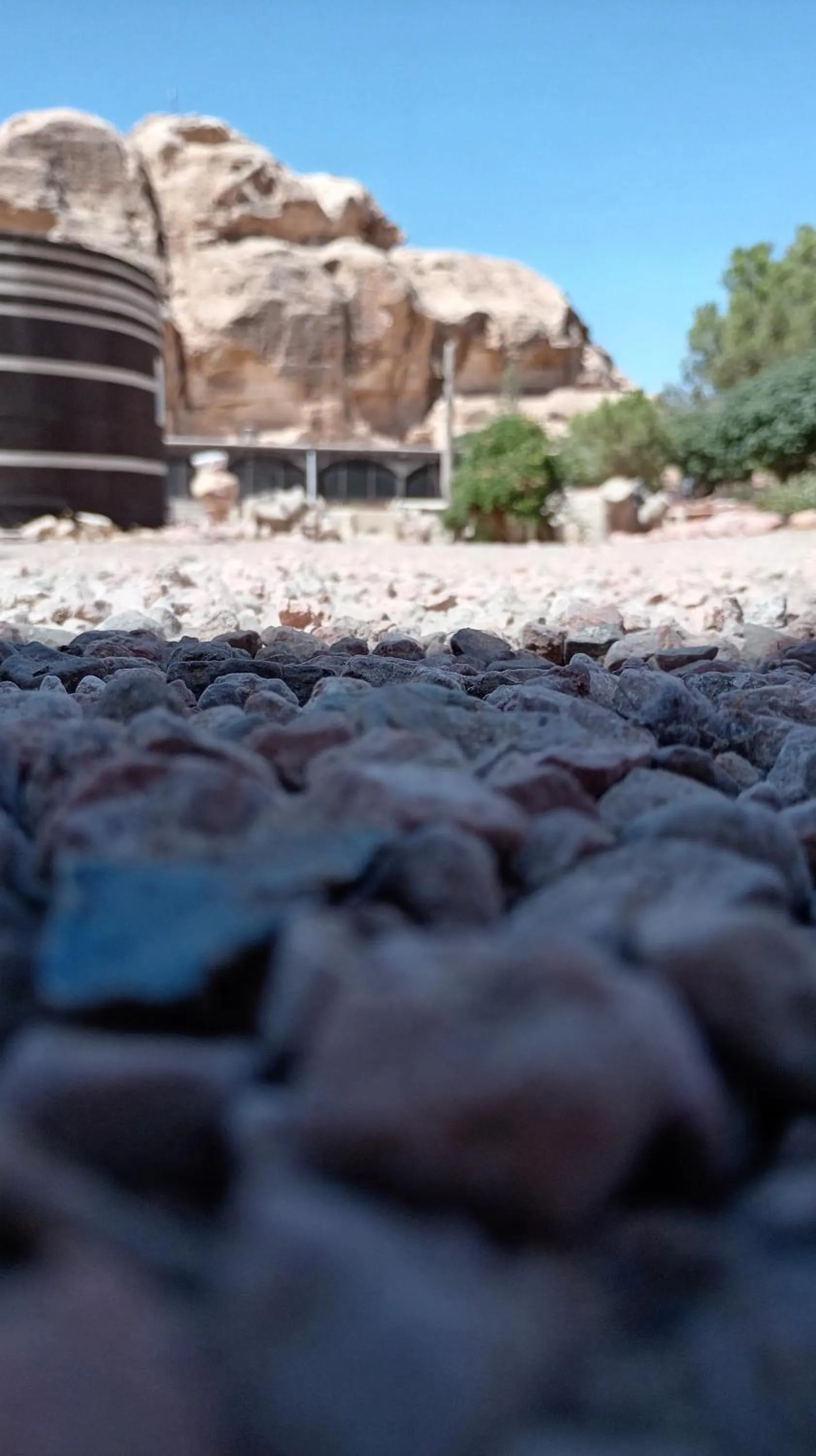 Natural landscape in Little Petra Bedouin Camp