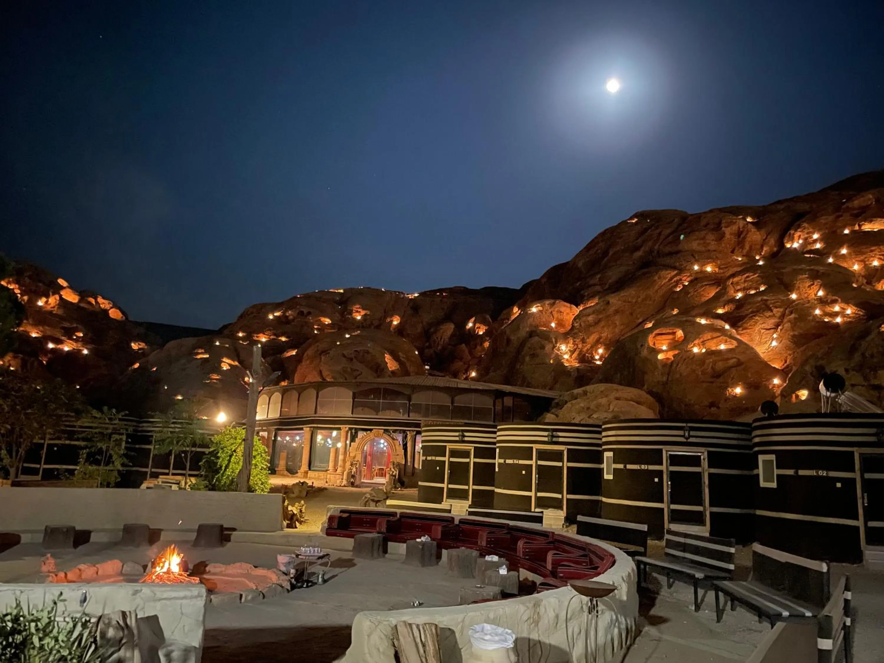 Night in Little Petra Bedouin Camp