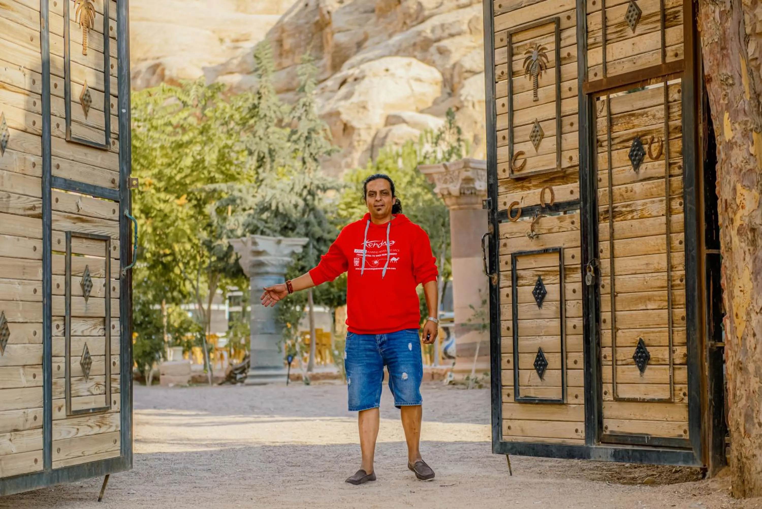 People in Little Petra Bedouin Camp