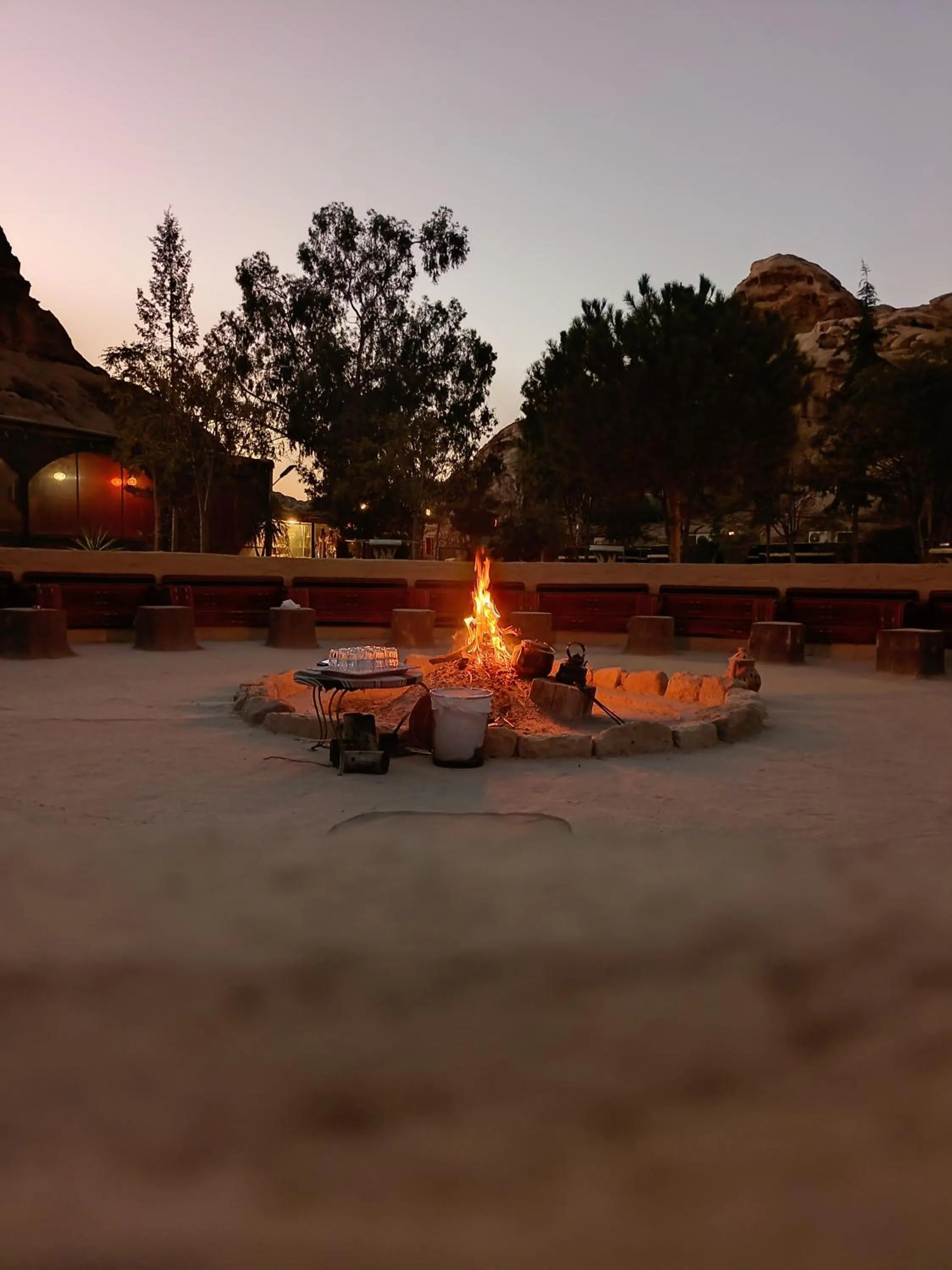 Night in Little Petra Bedouin Camp