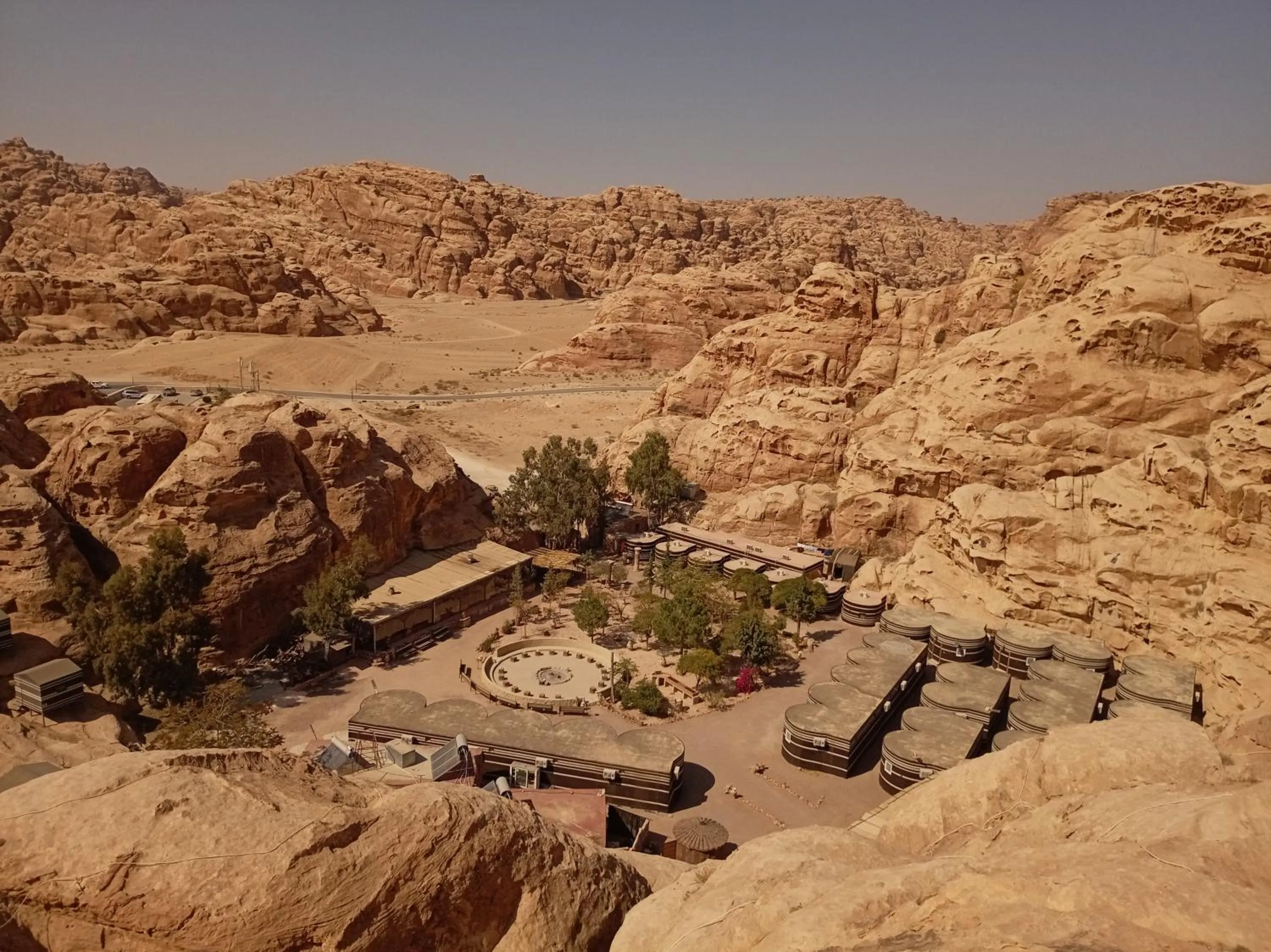 Mountain view in Little Petra Bedouin Camp