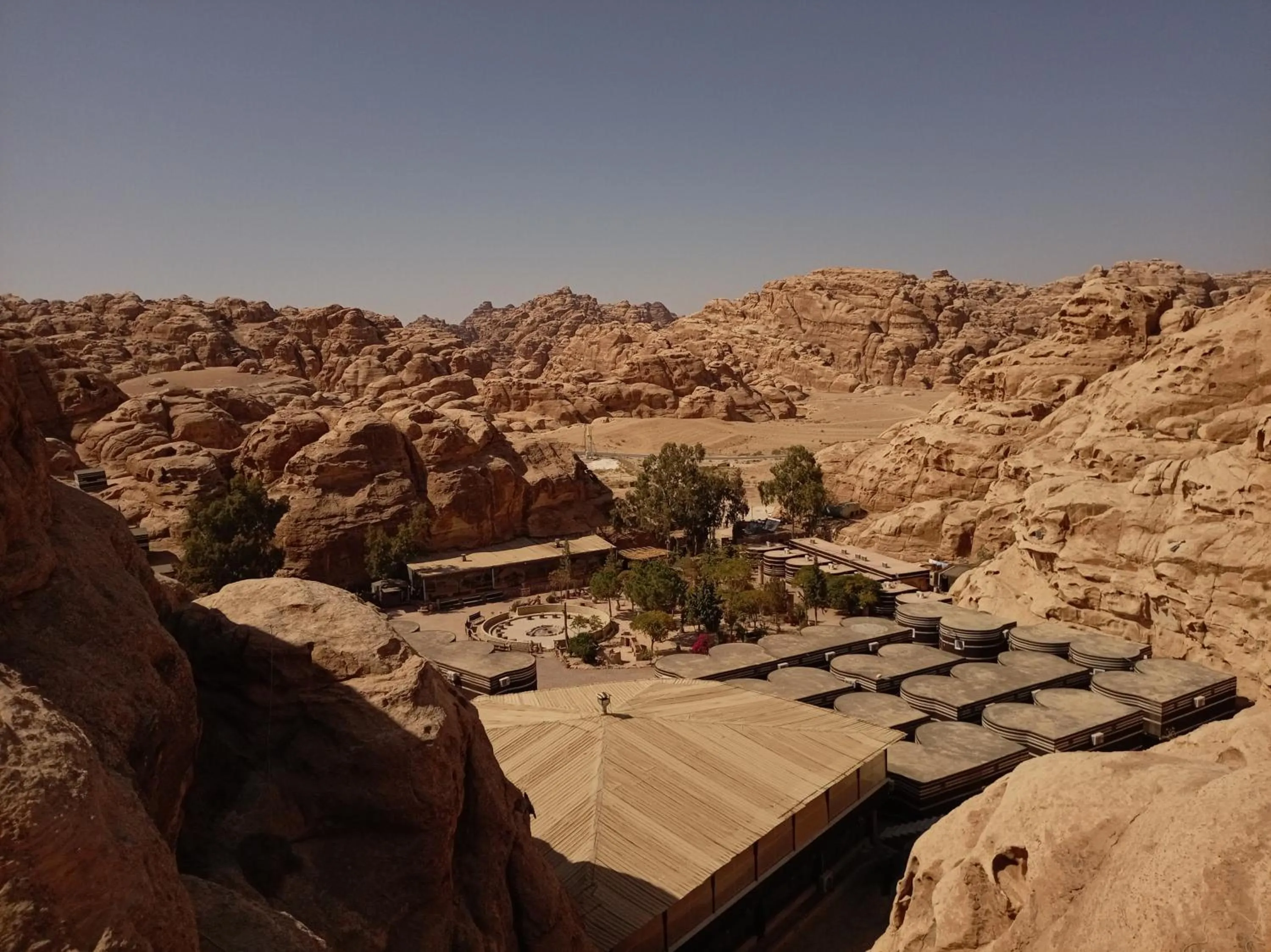 Mountain view in Little Petra Bedouin Camp