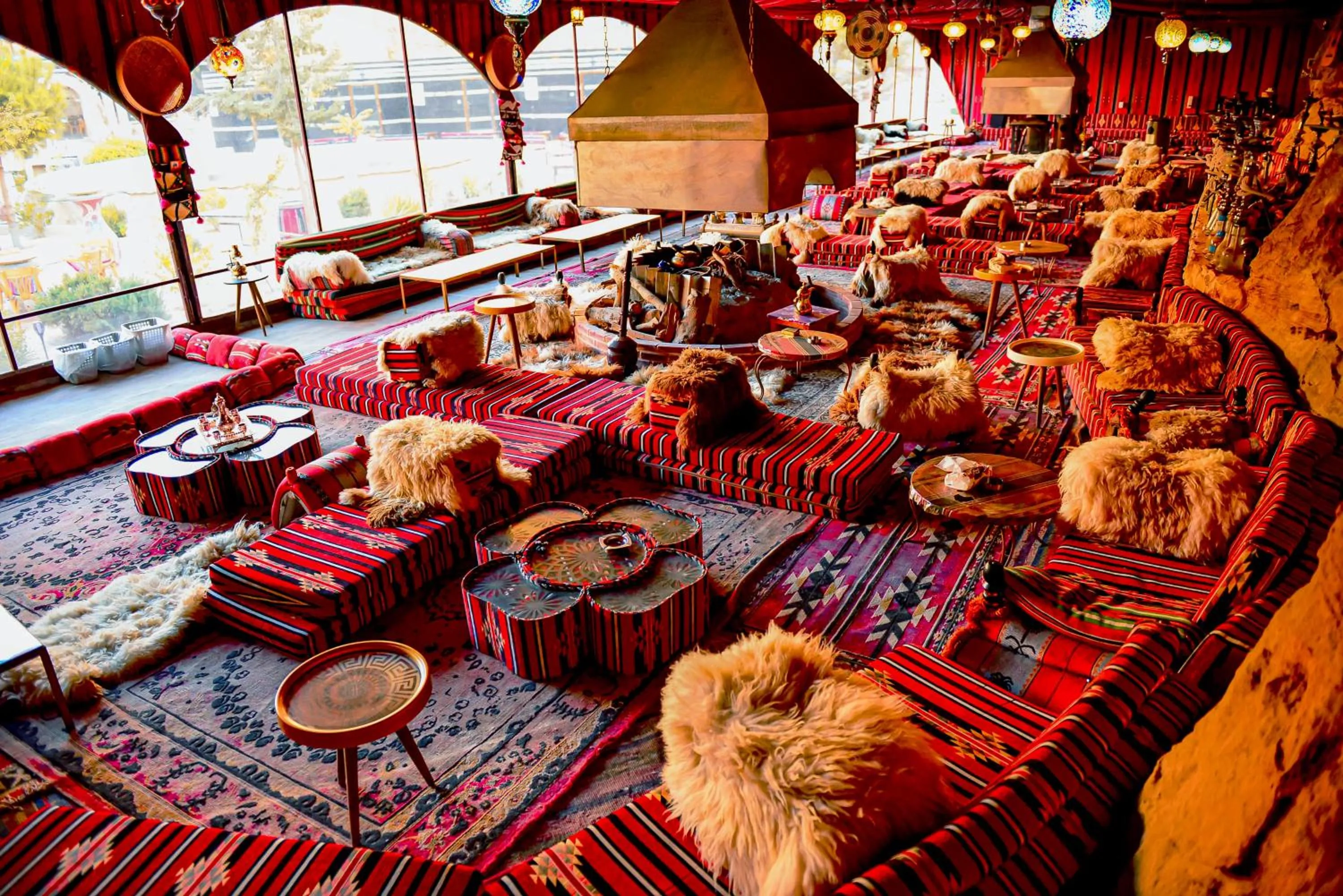 Seating area in Little Petra Bedouin Camp