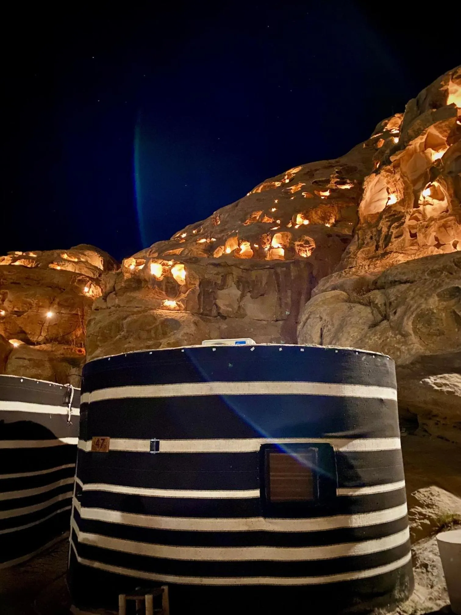 Night in Little Petra Bedouin Camp