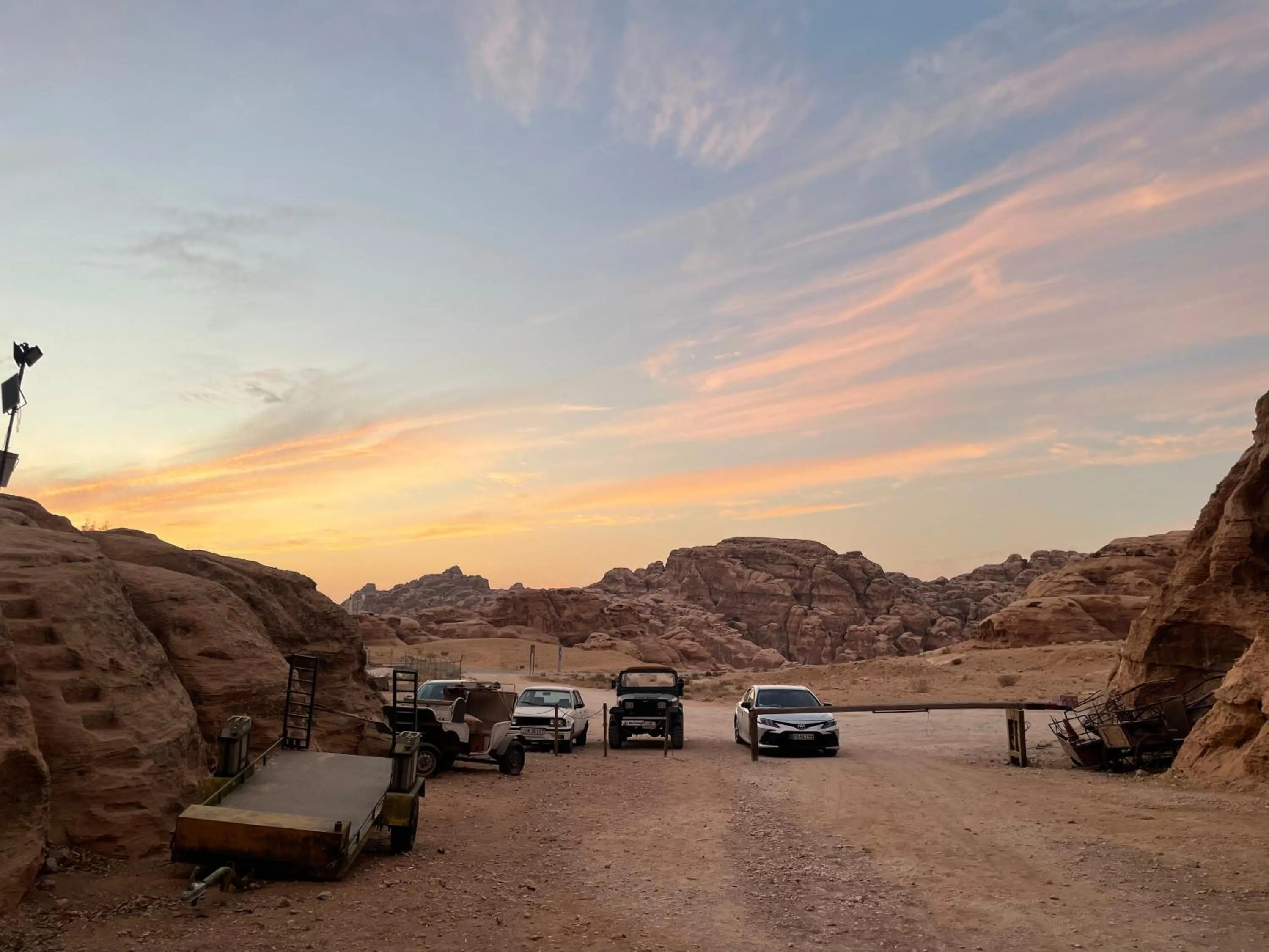 Natural landscape in Little Petra Bedouin Camp