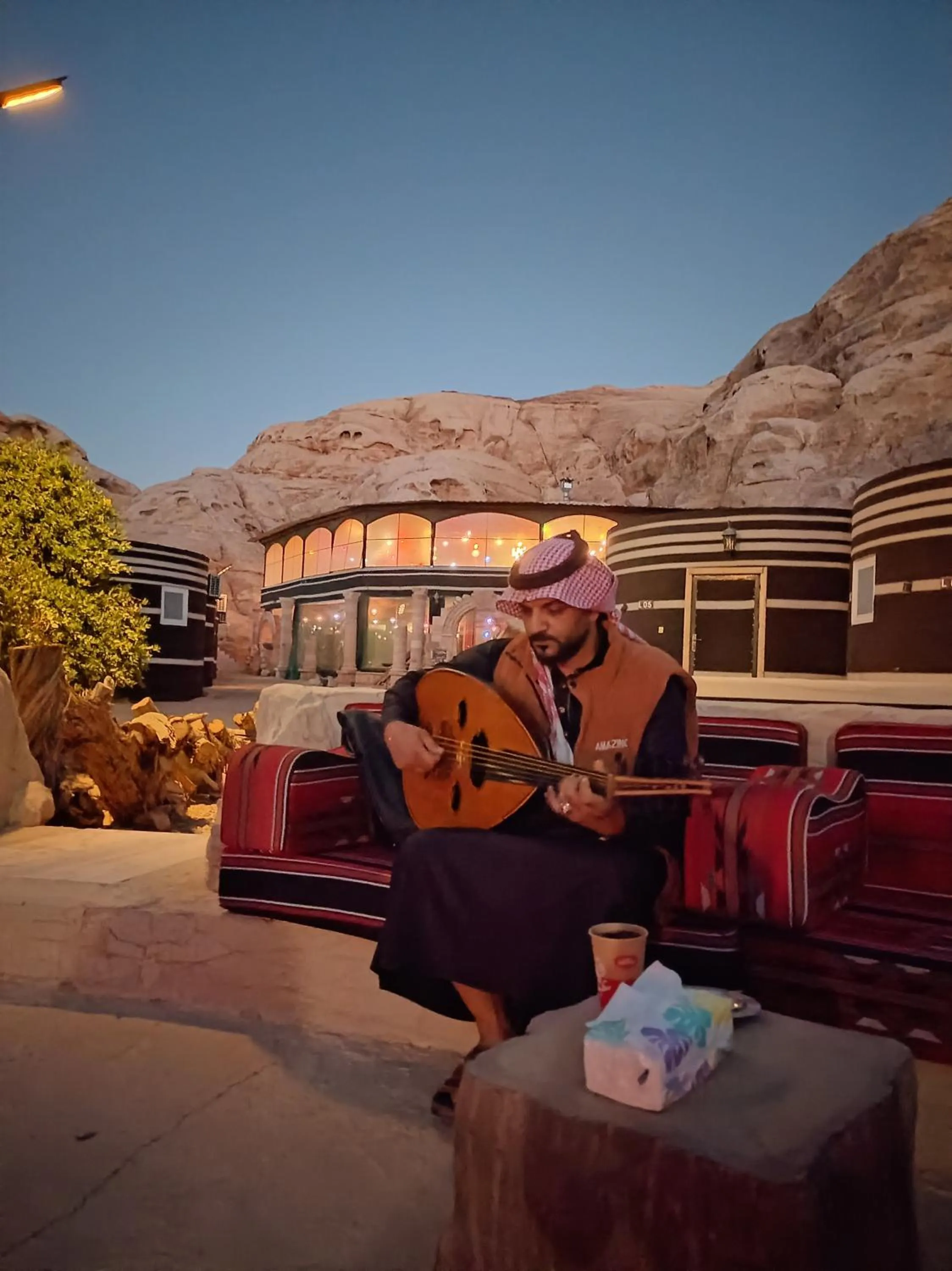 Entertainment in Little Petra Bedouin Camp