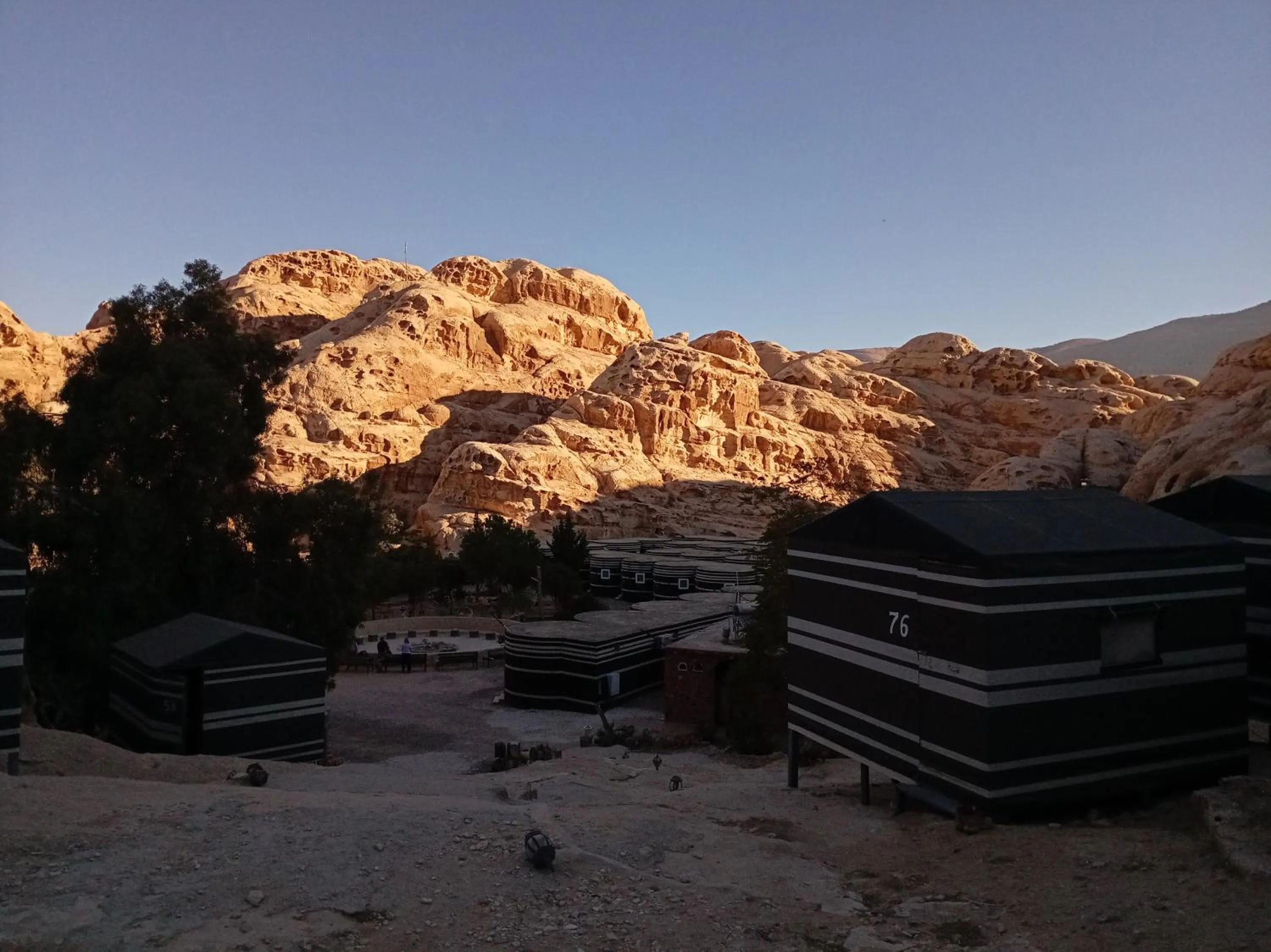 Mountain view in Little Petra Bedouin Camp
