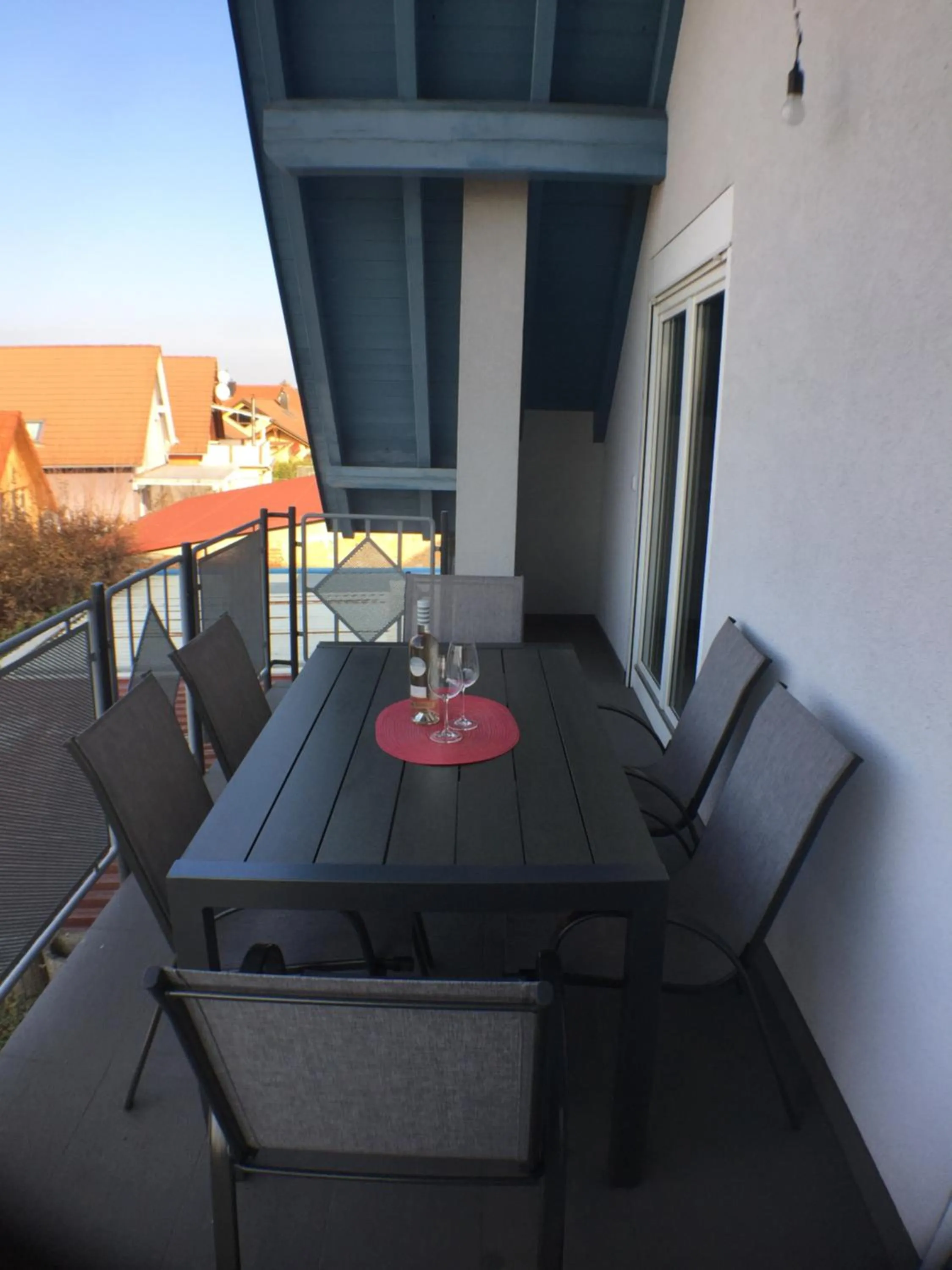 Balcony/Terrace in Ferienwohnung Alte B3