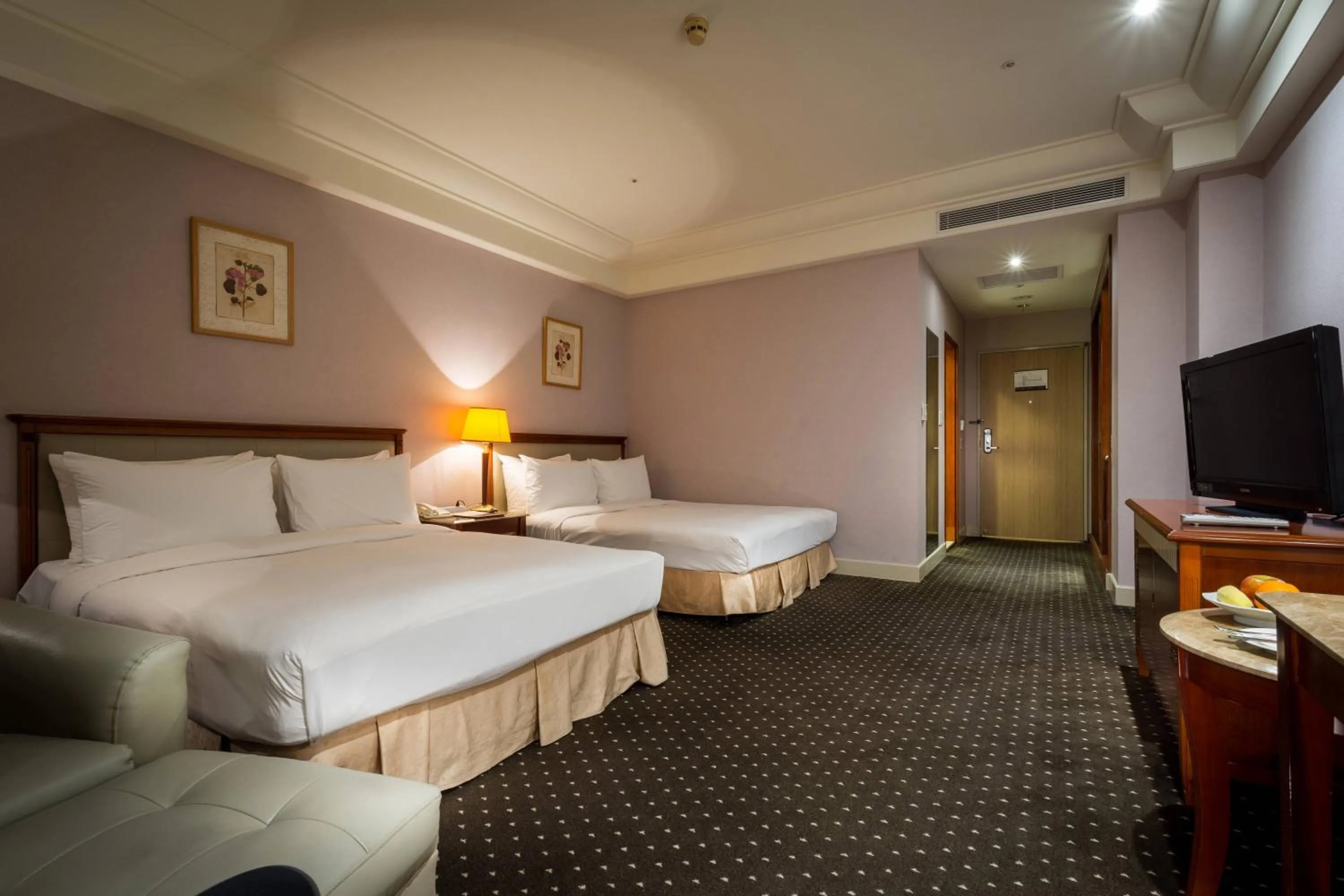 Bed in Grand View Hotel