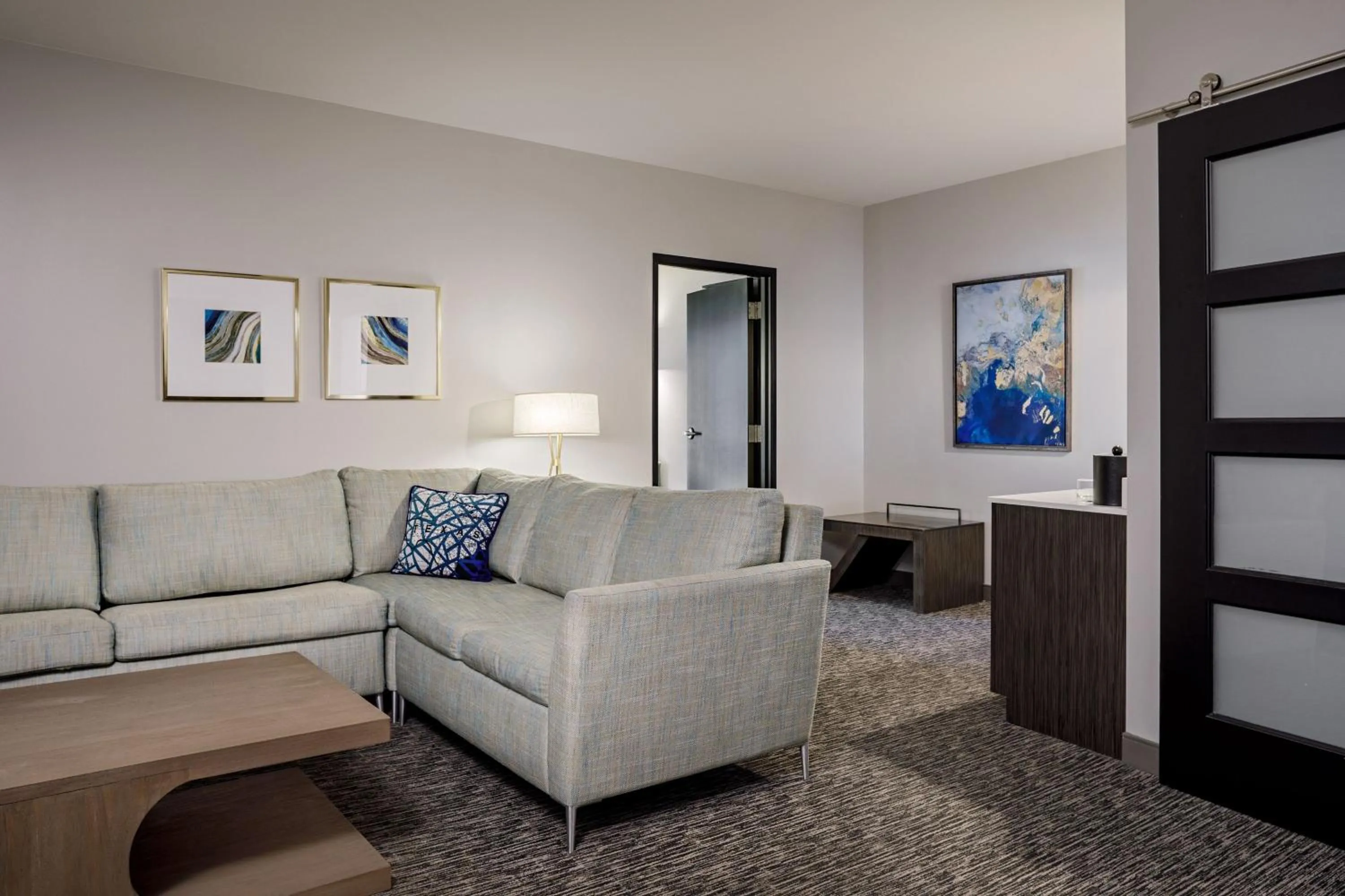 Living room in The Elmore Hotel, DFW Southlake, a Tribute Portfolio Hotel