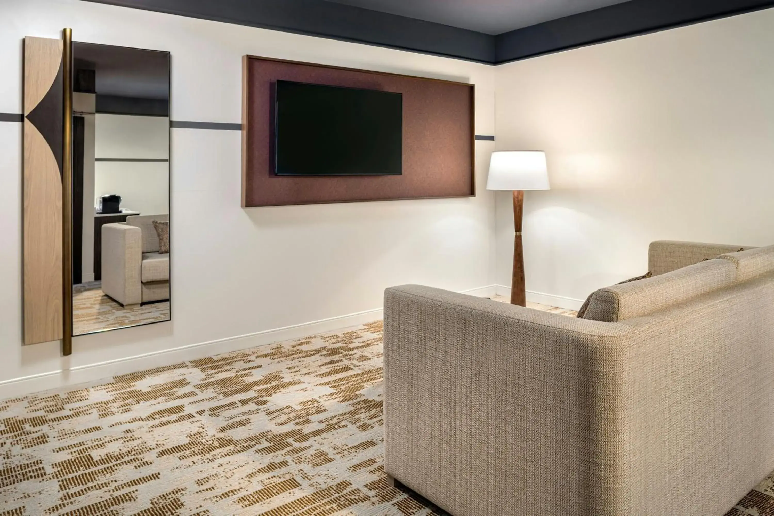 Living room in The Elmore Hotel, DFW Southlake, a Tribute Portfolio Hotel Living room in The Elmore Hotel, DFW Southlake, a Tribute Portfolio Hotel