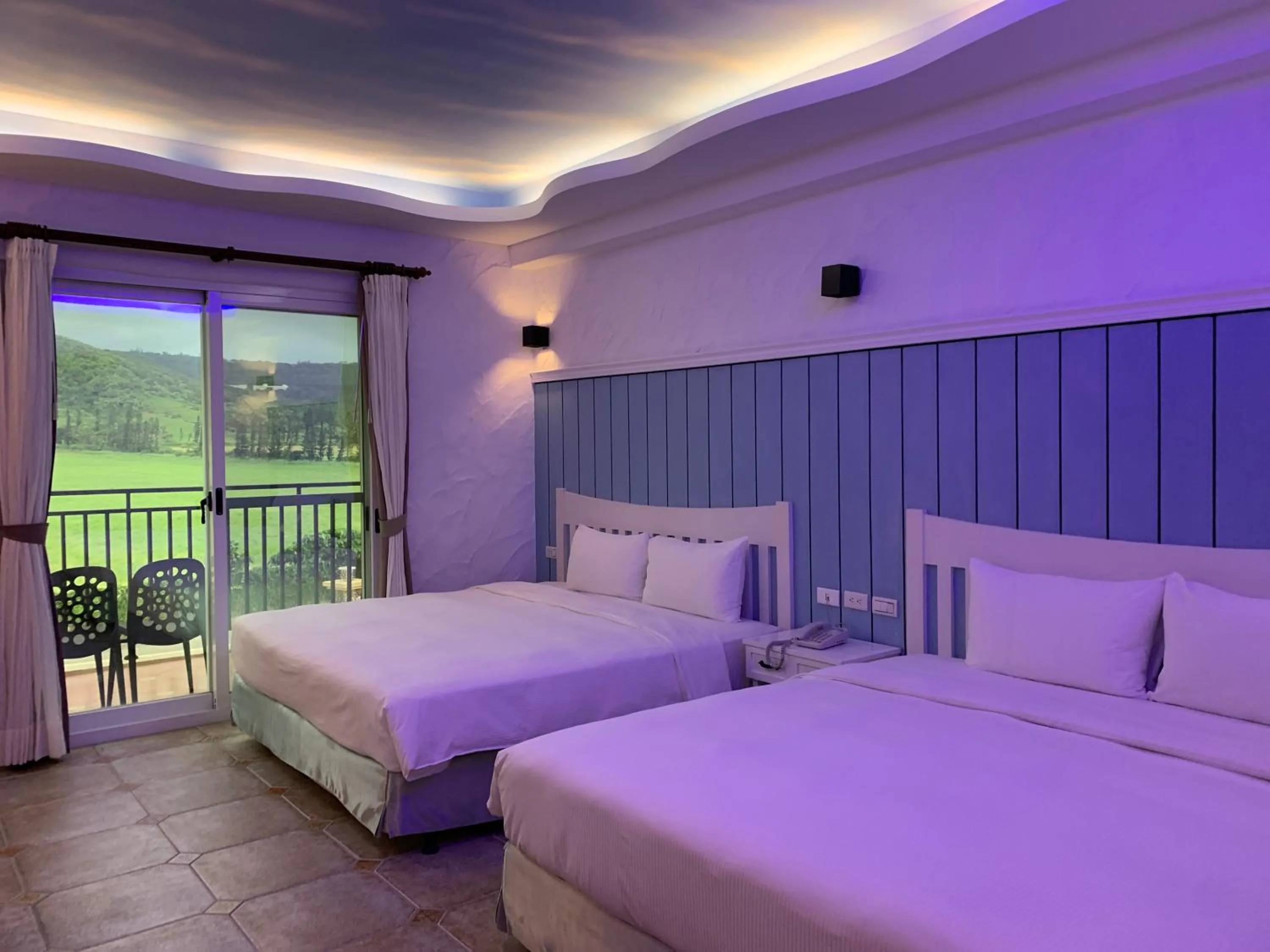 Bed in Island on the Sea