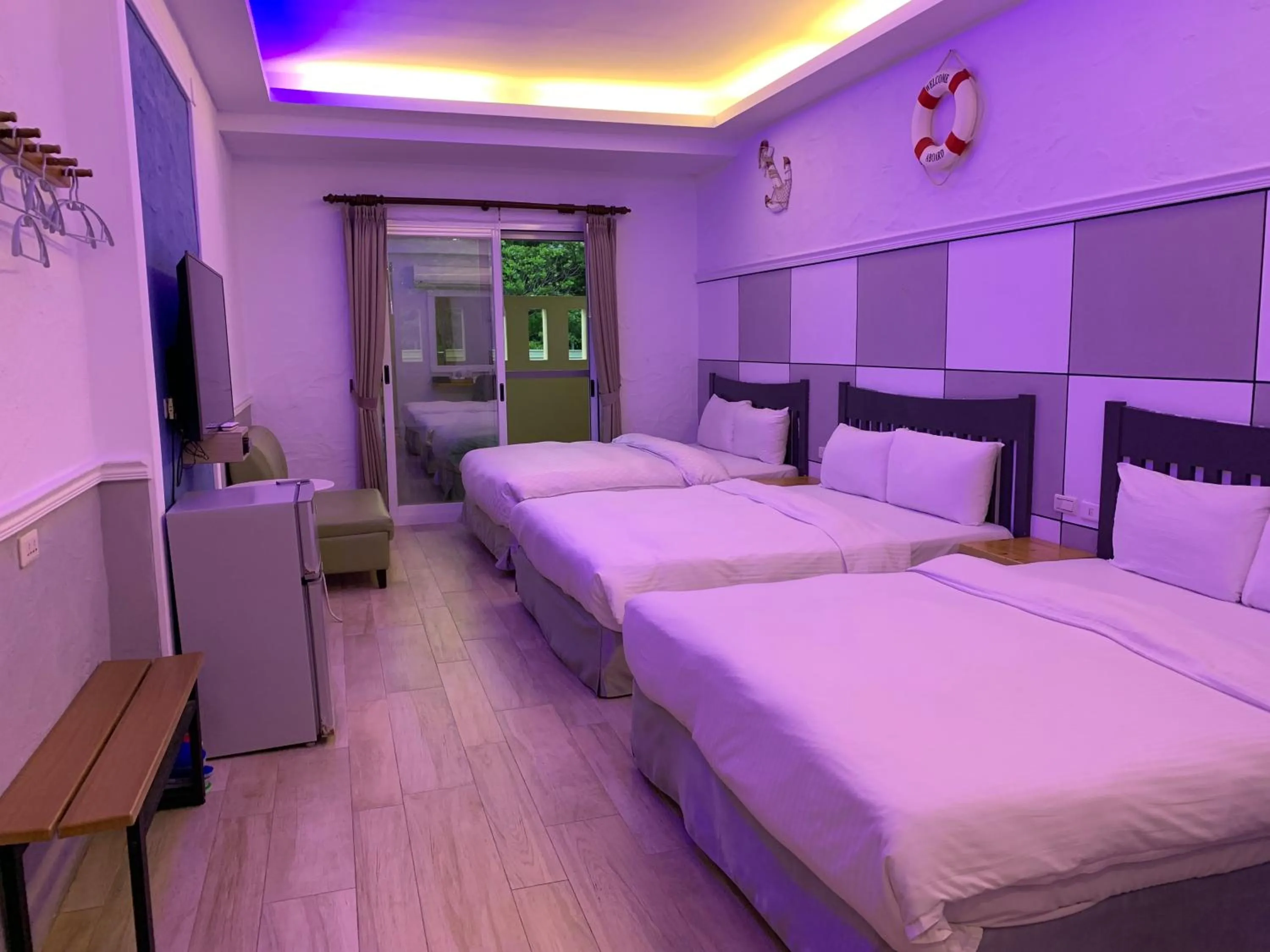 Bed in Island on the Sea