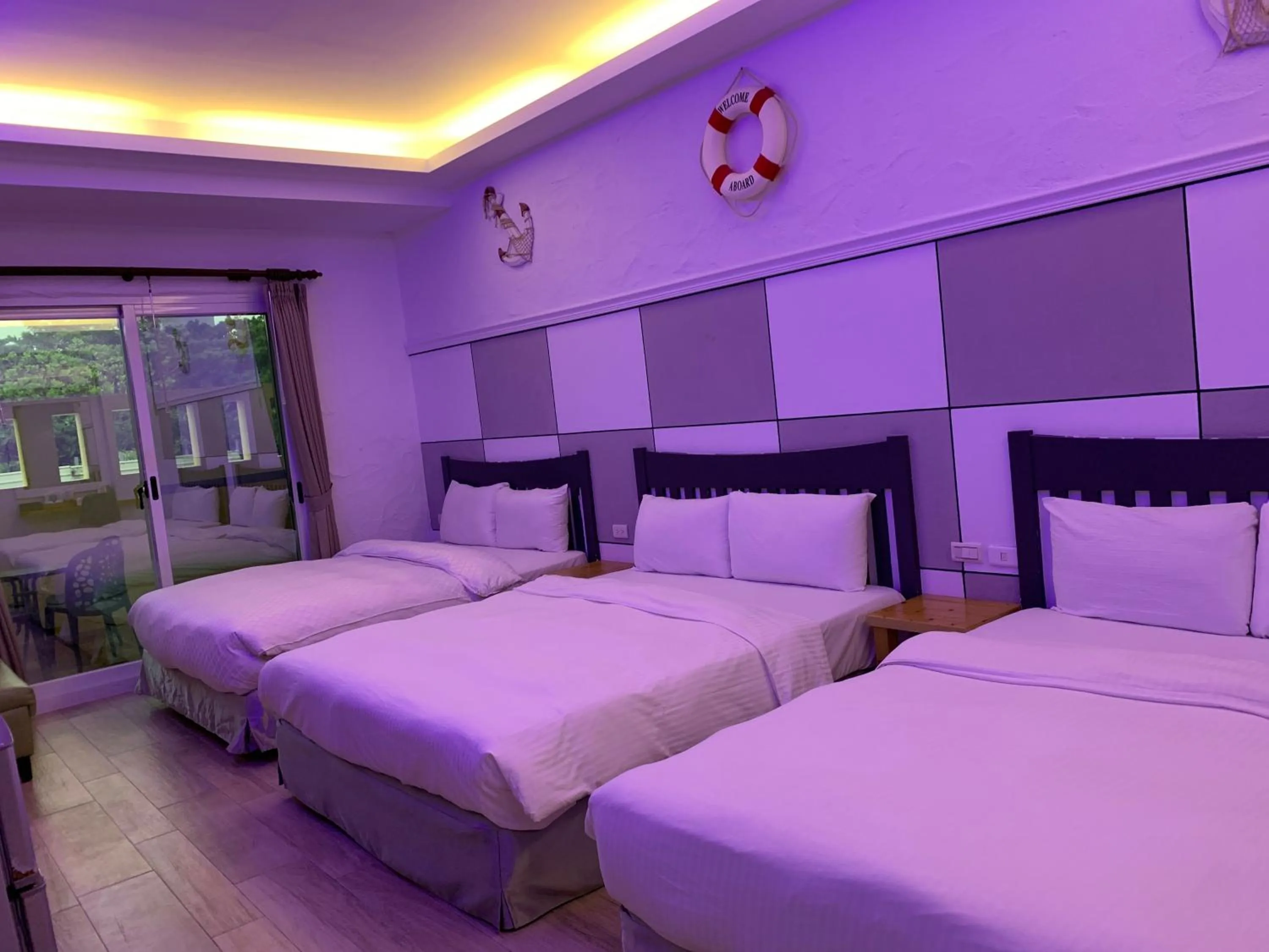 Bed in Island on the Sea