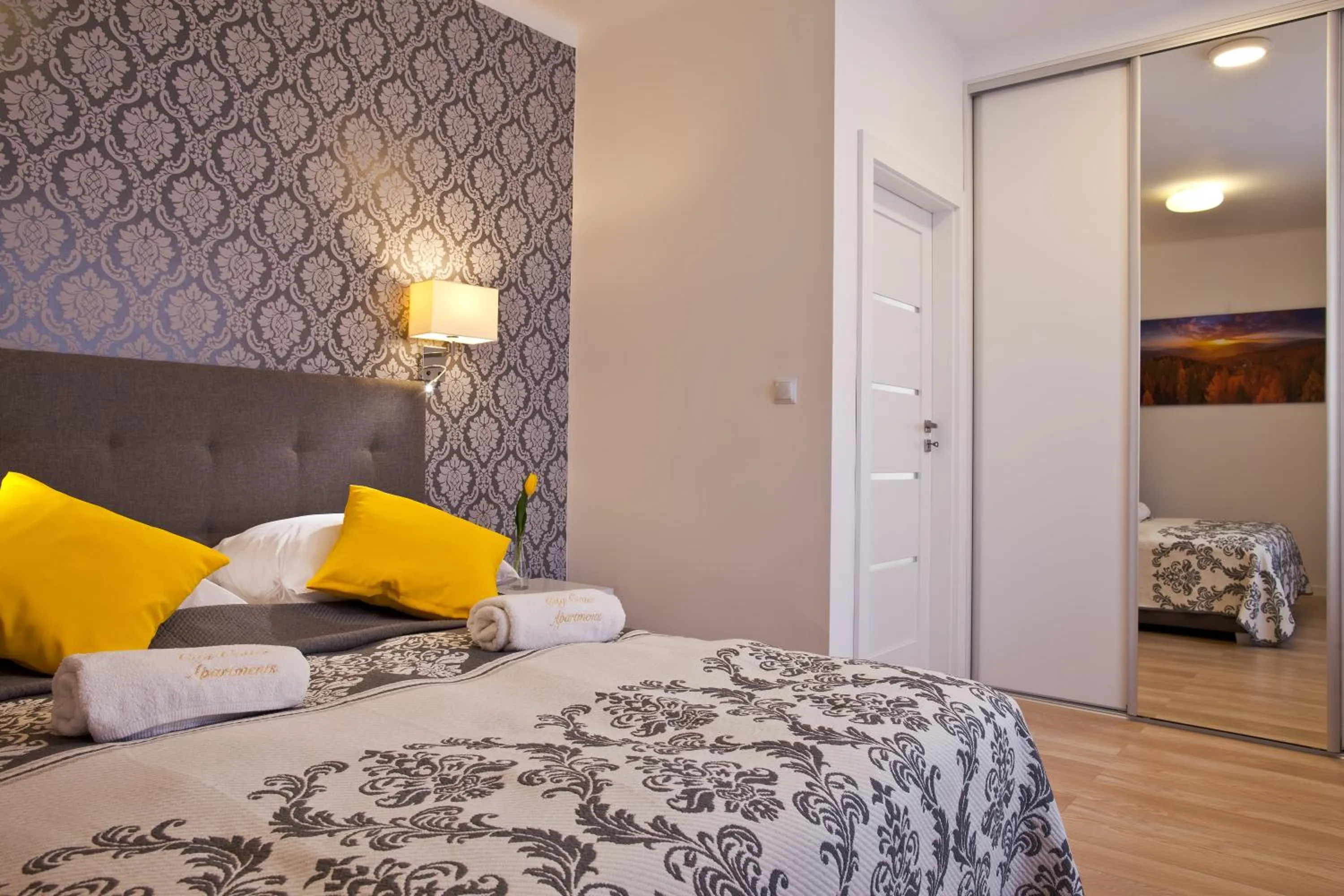 Bed in Apartament City Center Platinum - Luxury Standard