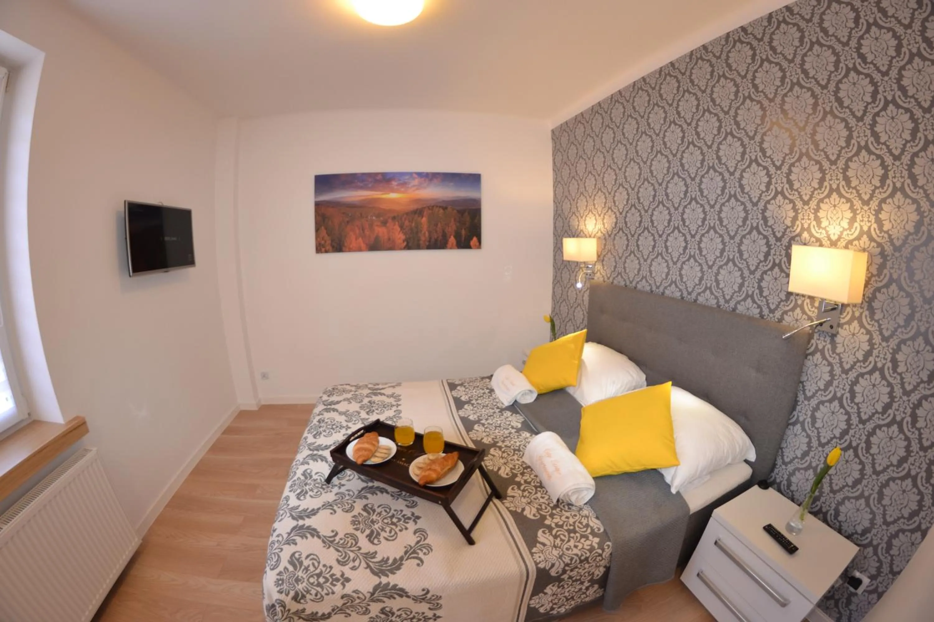 Bed in Apartament City Center Platinum - Luxury Standard
