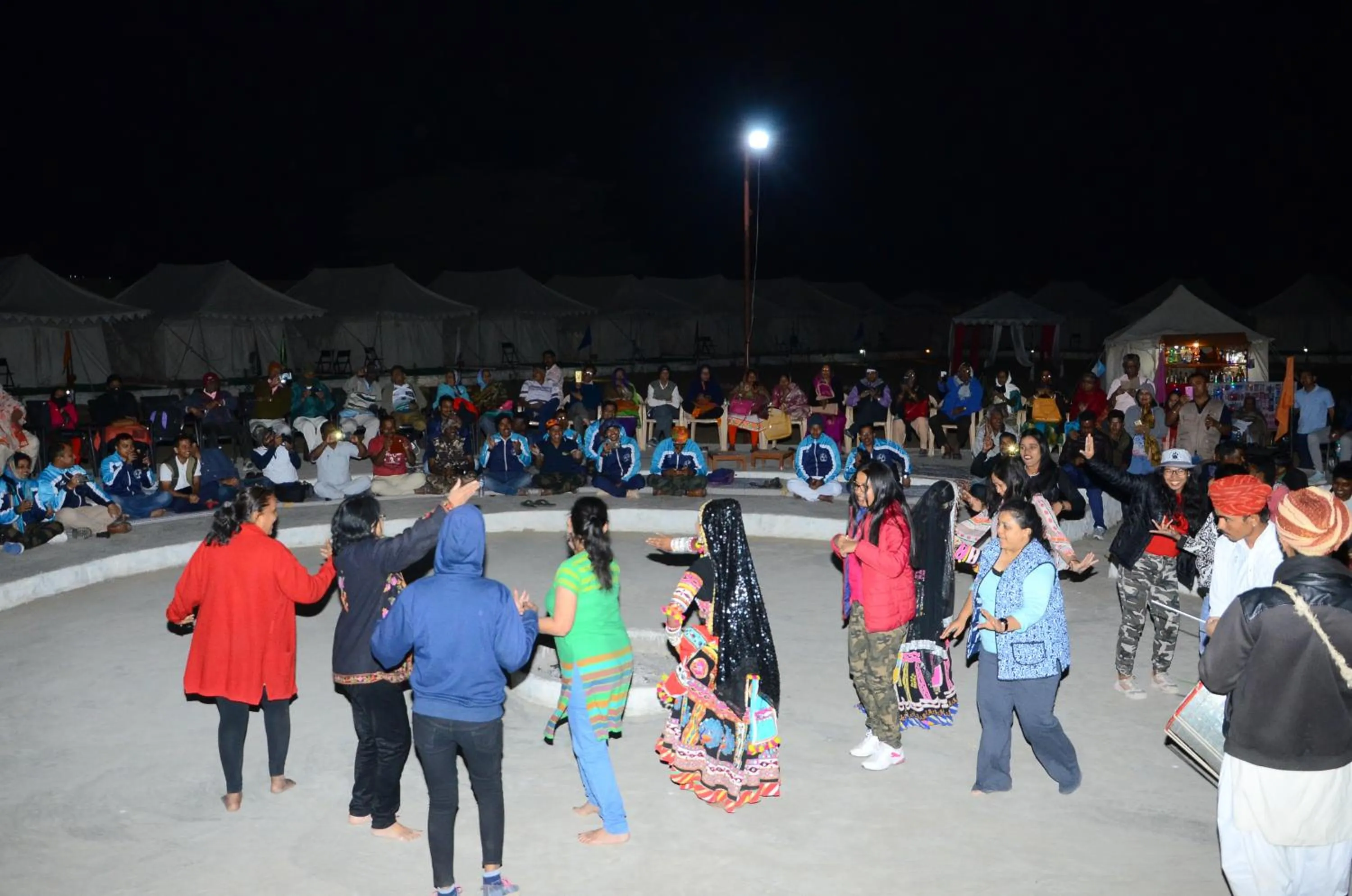 Evening entertainment in Dynasty Desert Camp and Resort