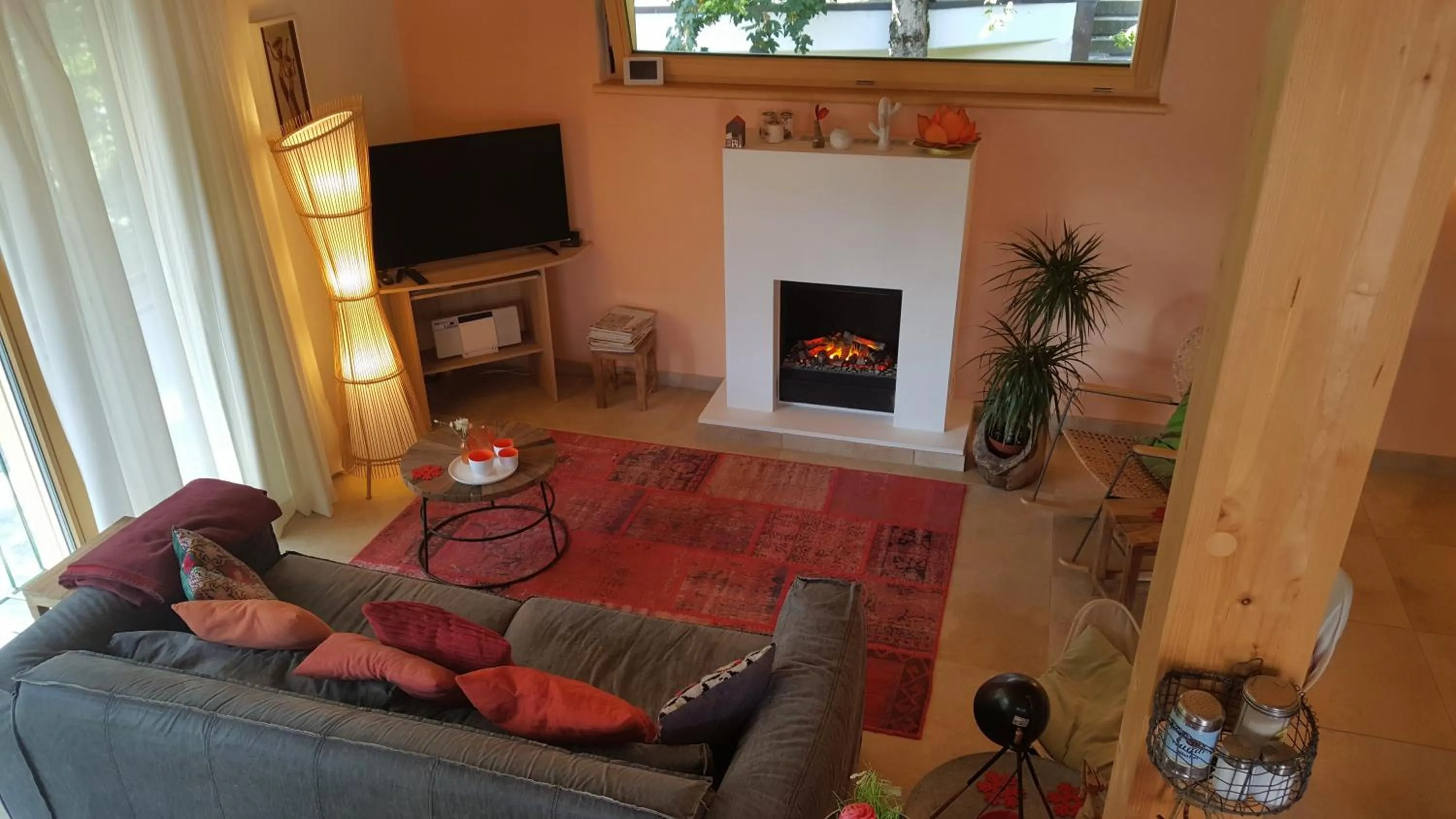 Living room in Modernes Chalet mit Terrasse und Parkplatz in den Alpen