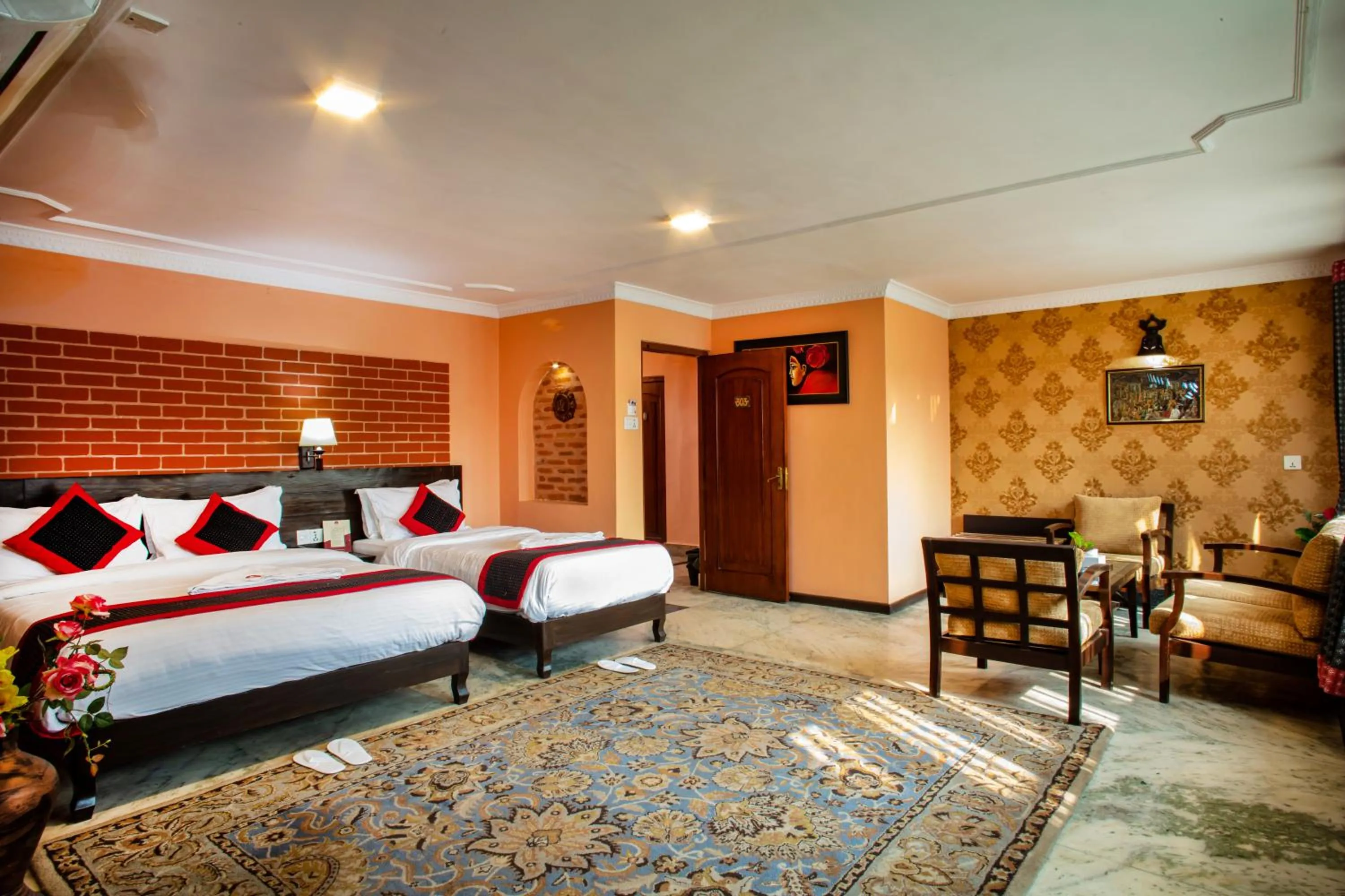 Bedroom, Bed in Taleju Boutique Hotel