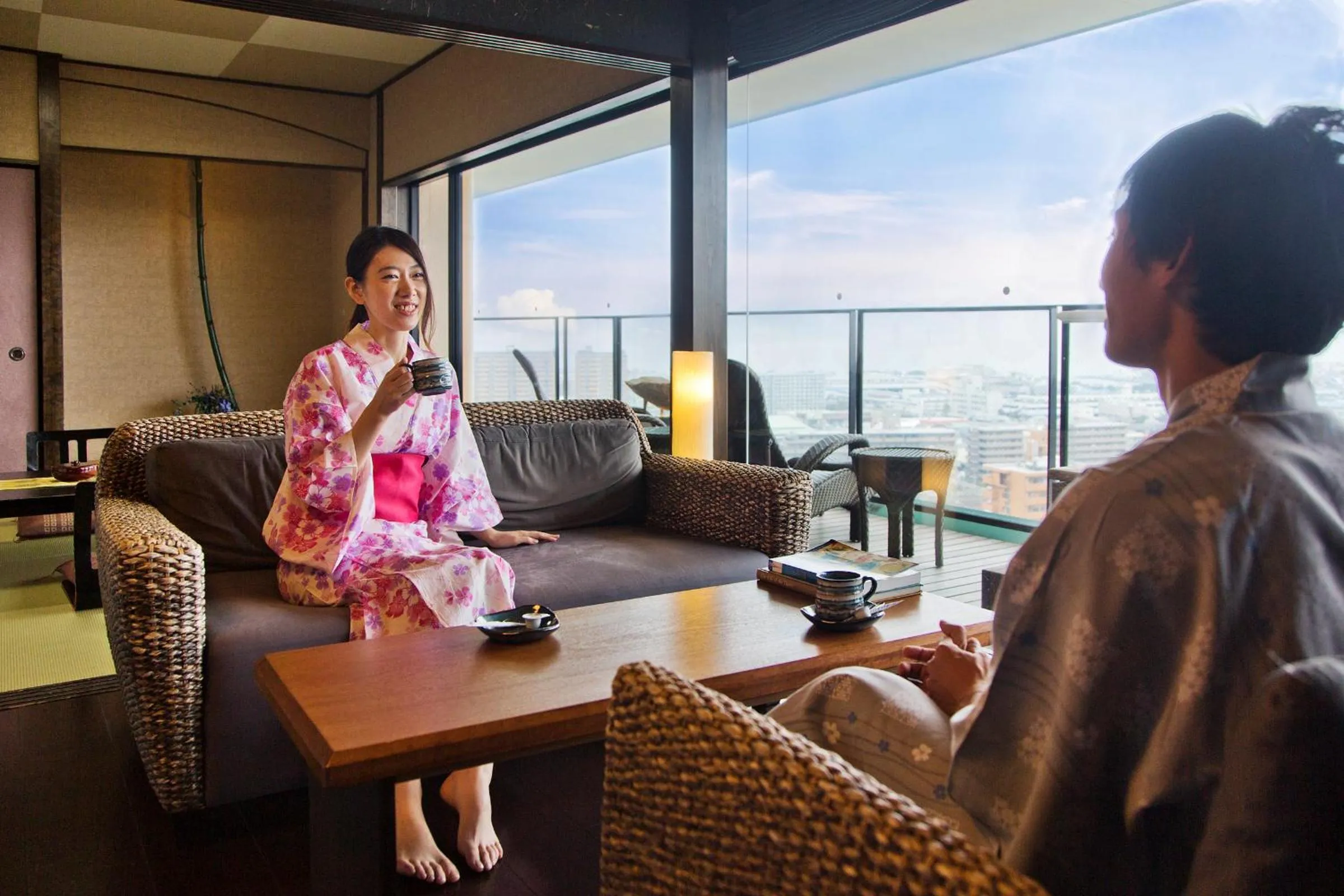 Guests in Yunaginoyu Hotel Hanajyukai