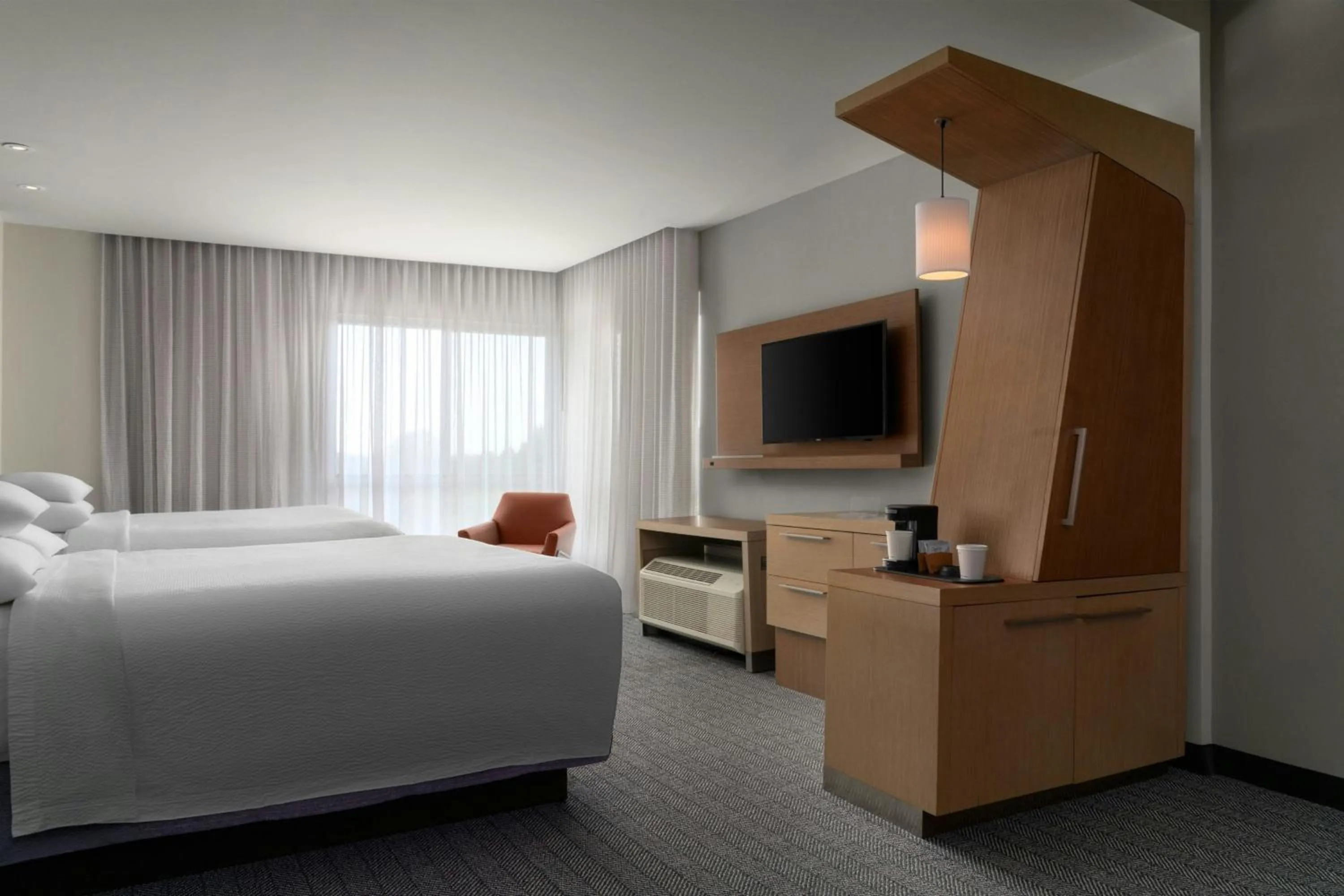 Photo of the whole room, Bed in Courtyard by Marriott Fayetteville Fort Liberty - Spring Lake